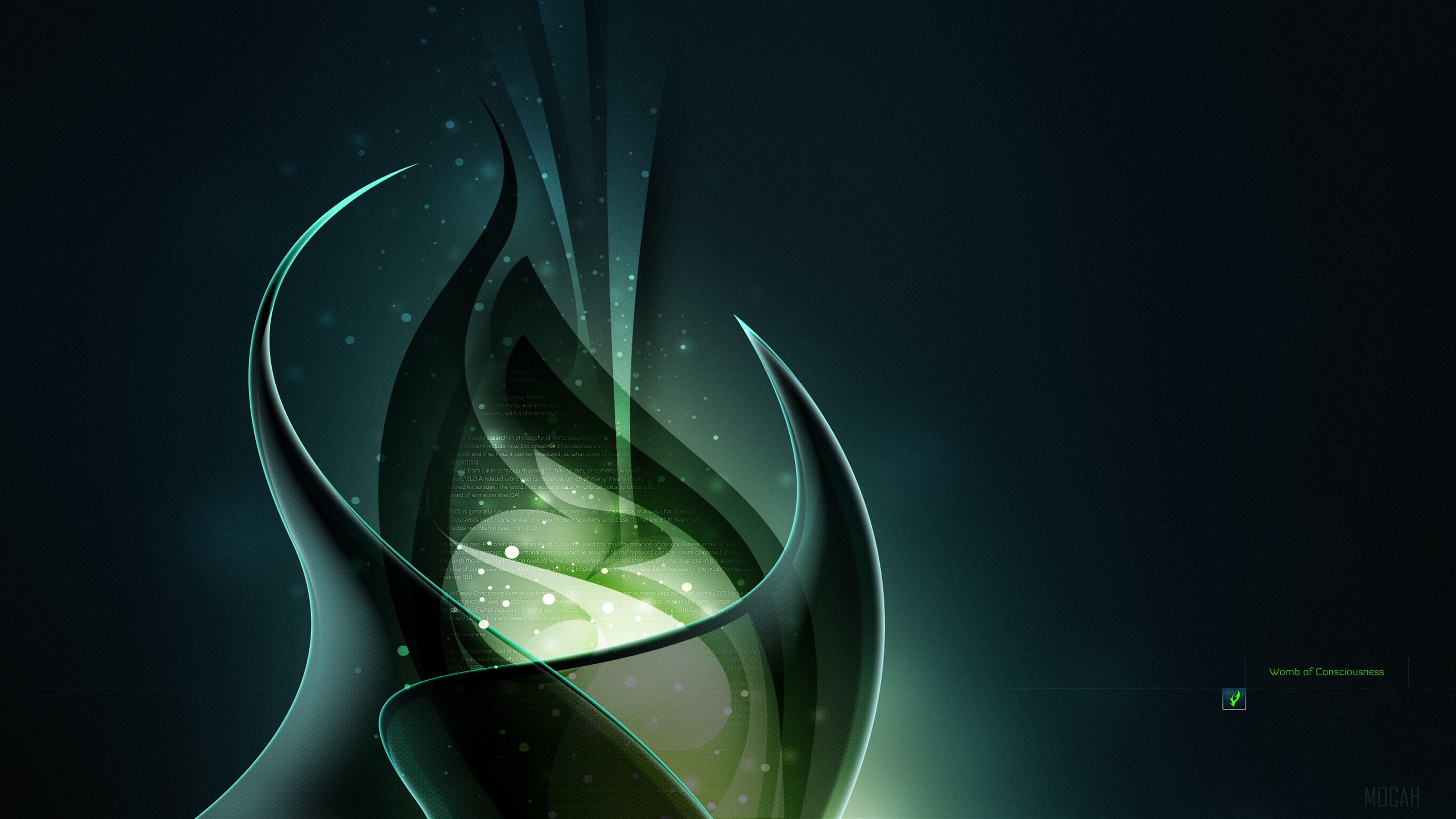 Abstract Green Consciousness 4K HD Wallpaper