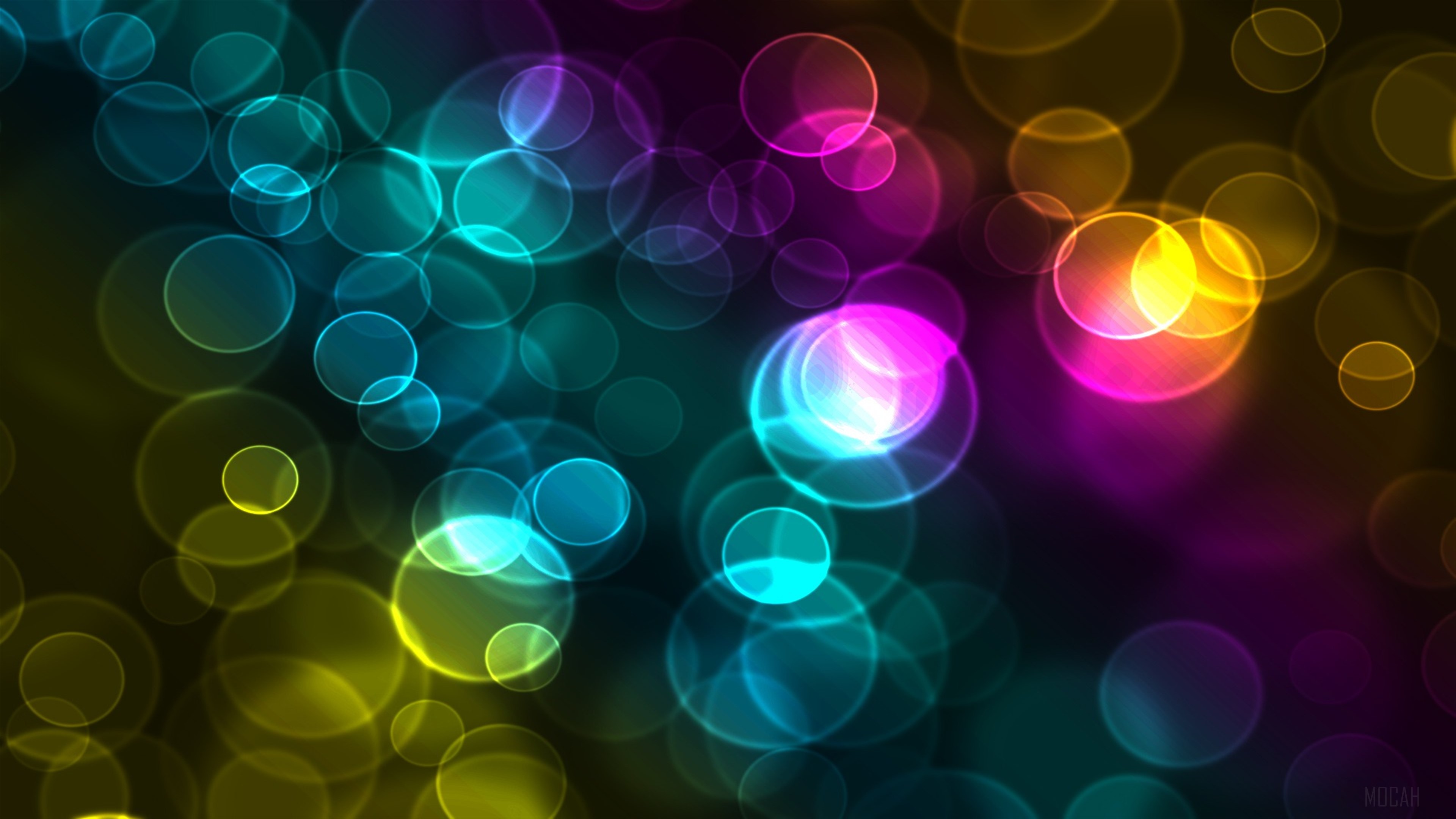 Colorful Bokeh Lights 4K HD Wallpaper