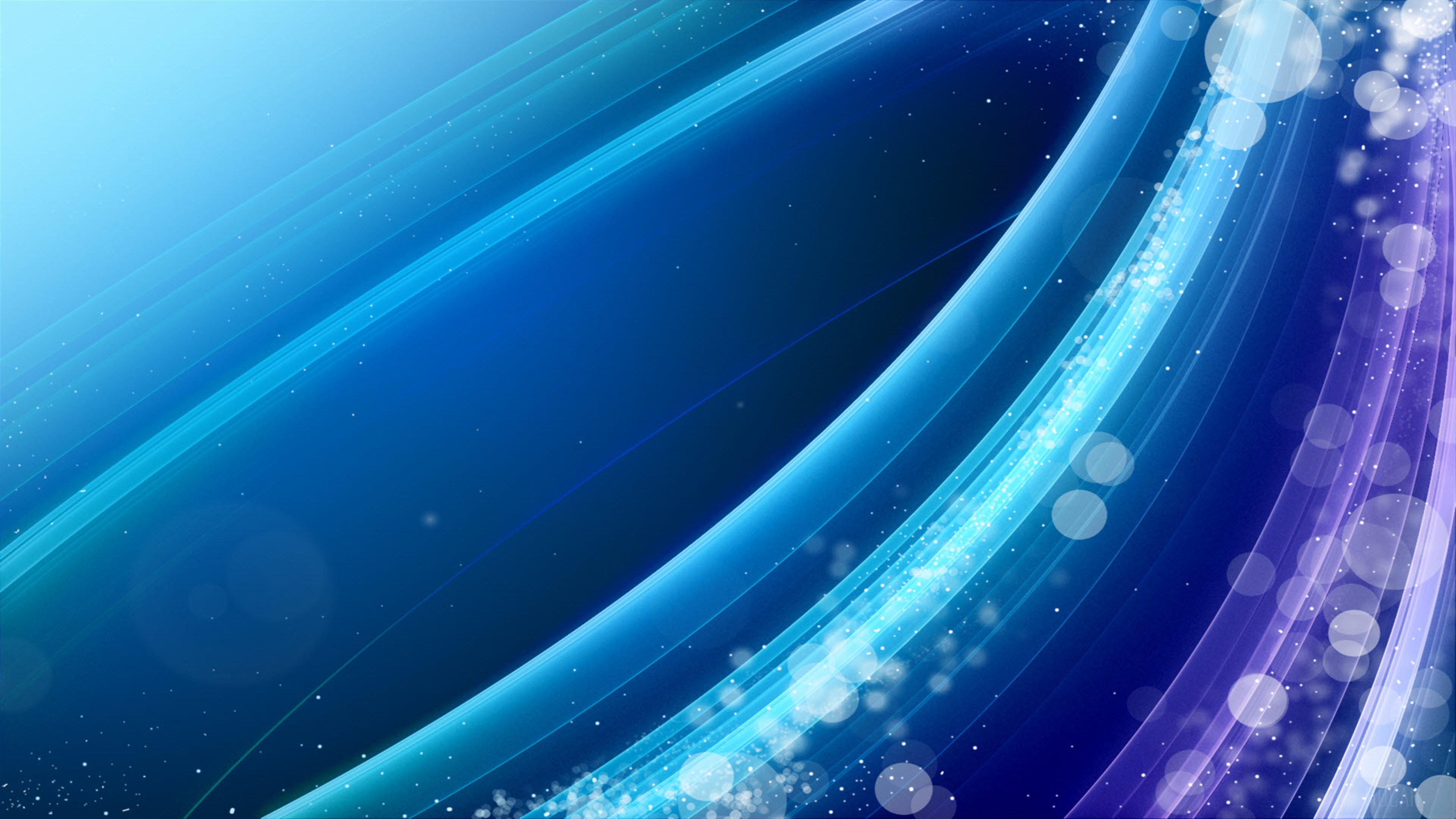 Abstract Blue and Purple Light Streaks 4K HD Wallpaper