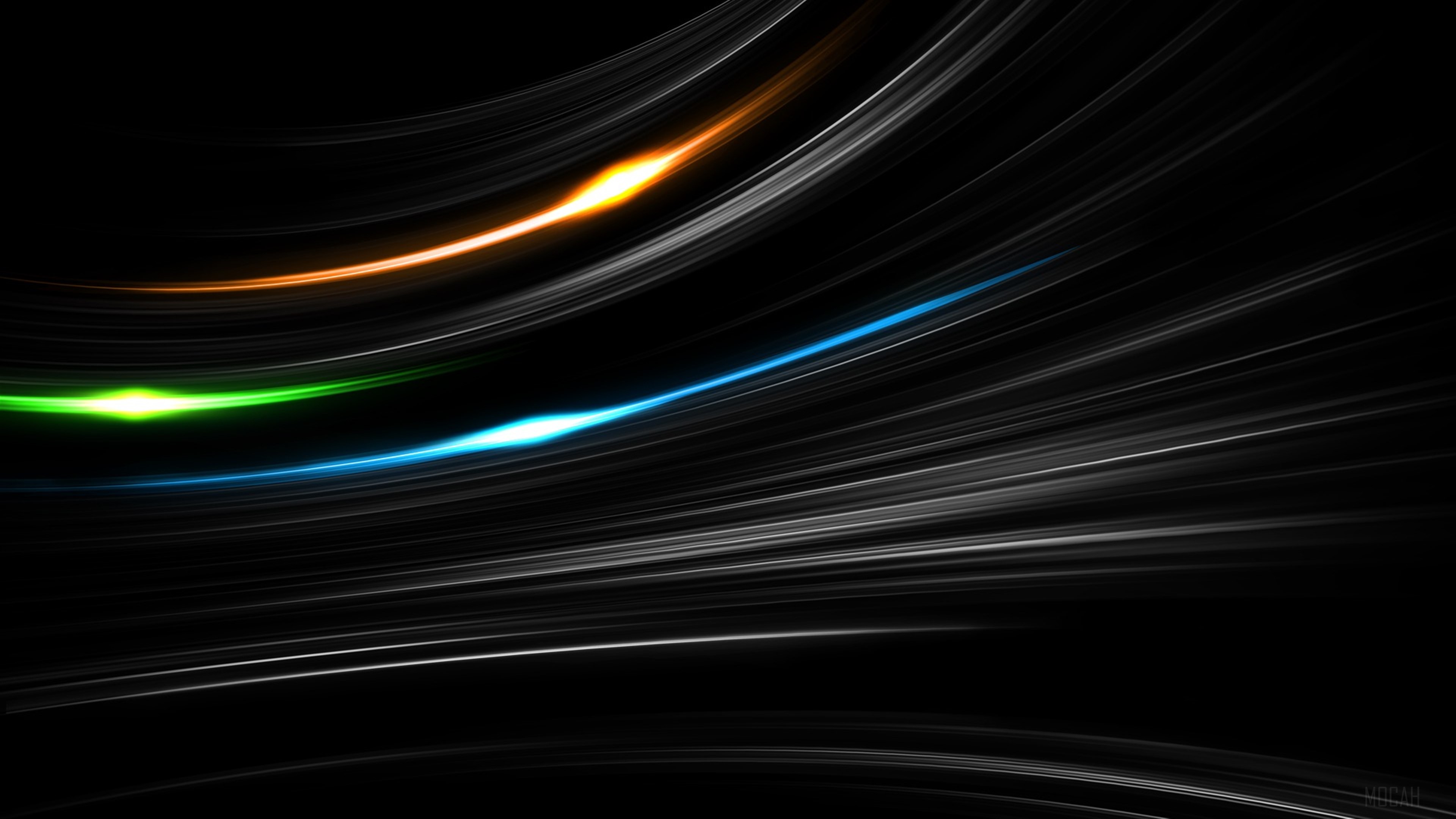 Abstract Light Streaks 4K HD Wallpaper