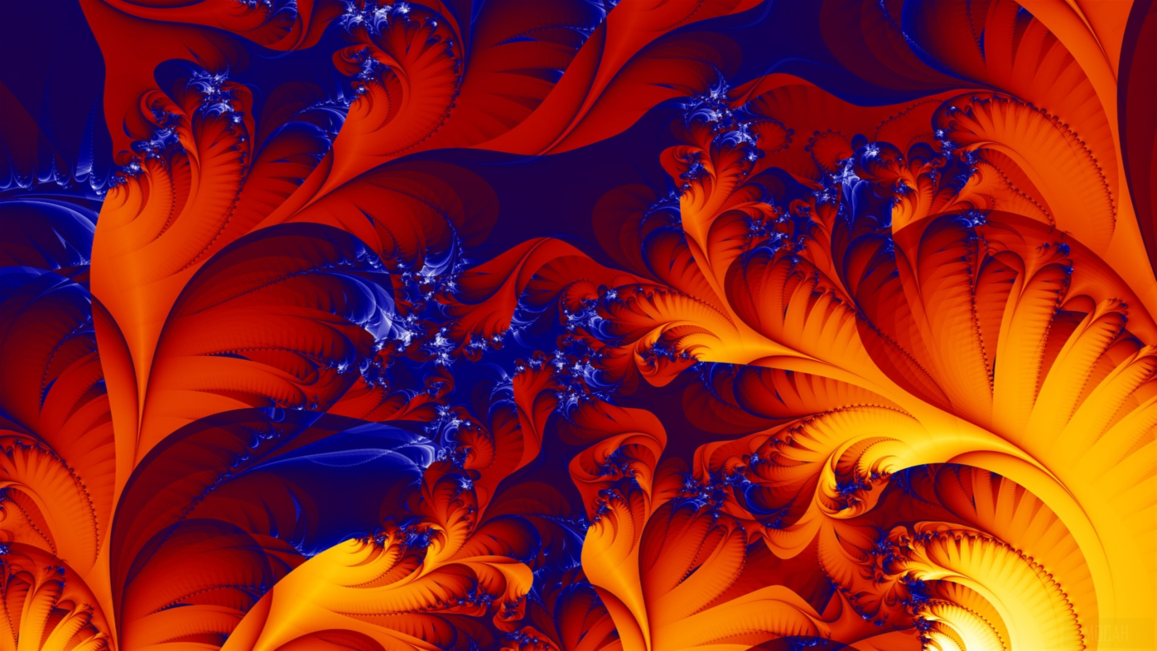 Axon Reaxion 4K fractal art HD Wallpaper
