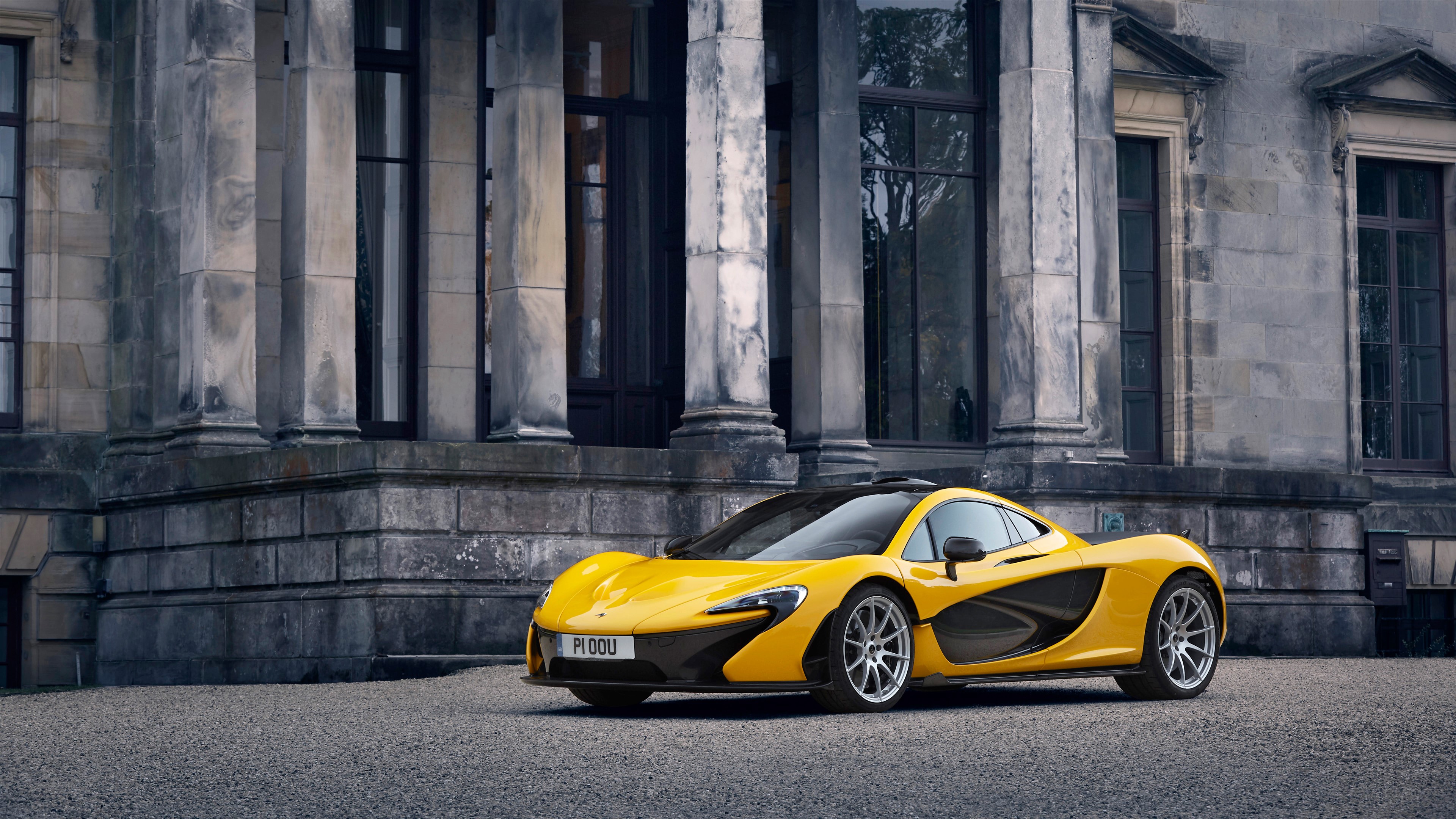 Yellow McLaren P1 4K HD Wallpaper