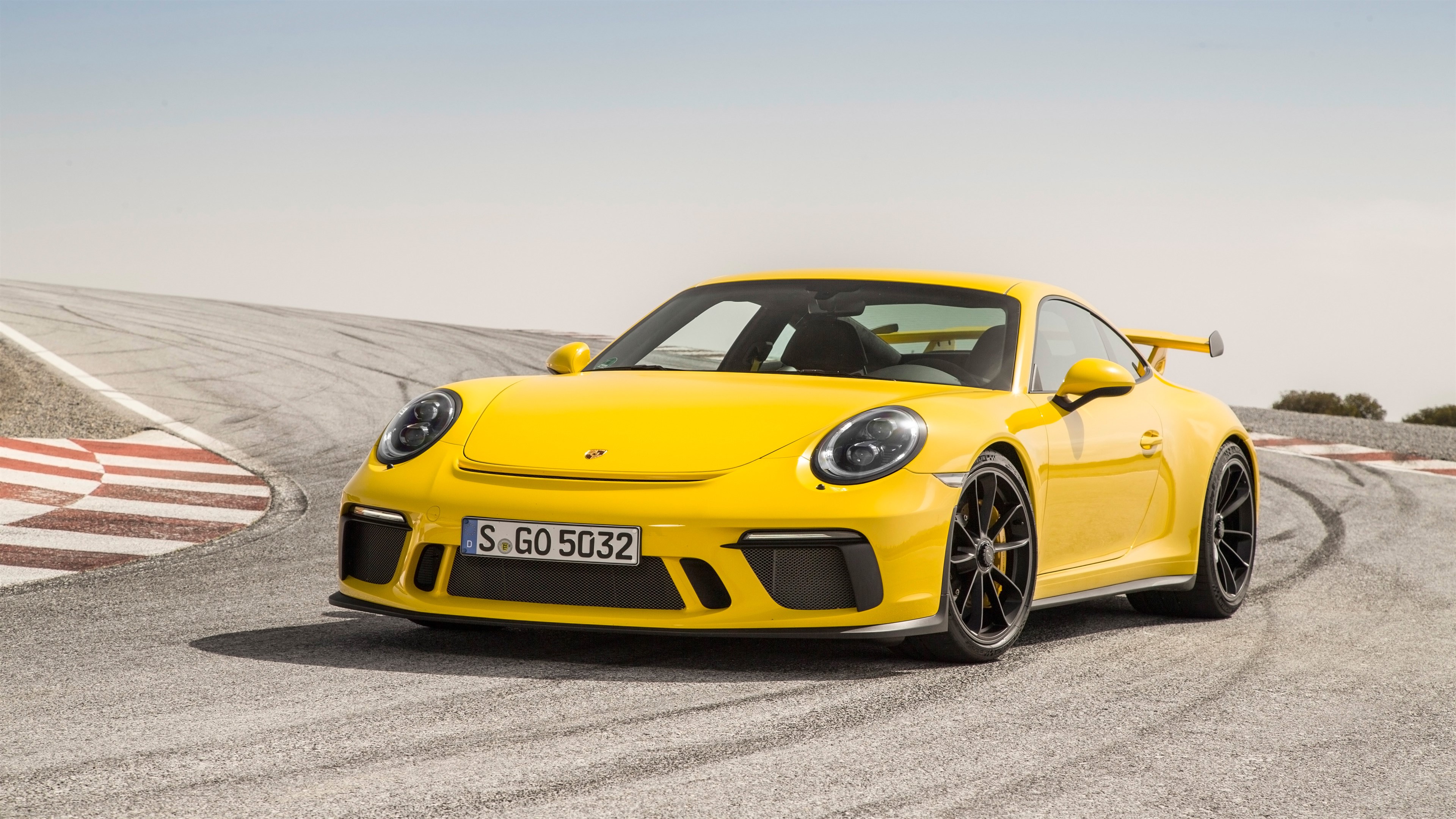 2018 Porsche 911 GT3 Racing Yellow HD Wallpaper