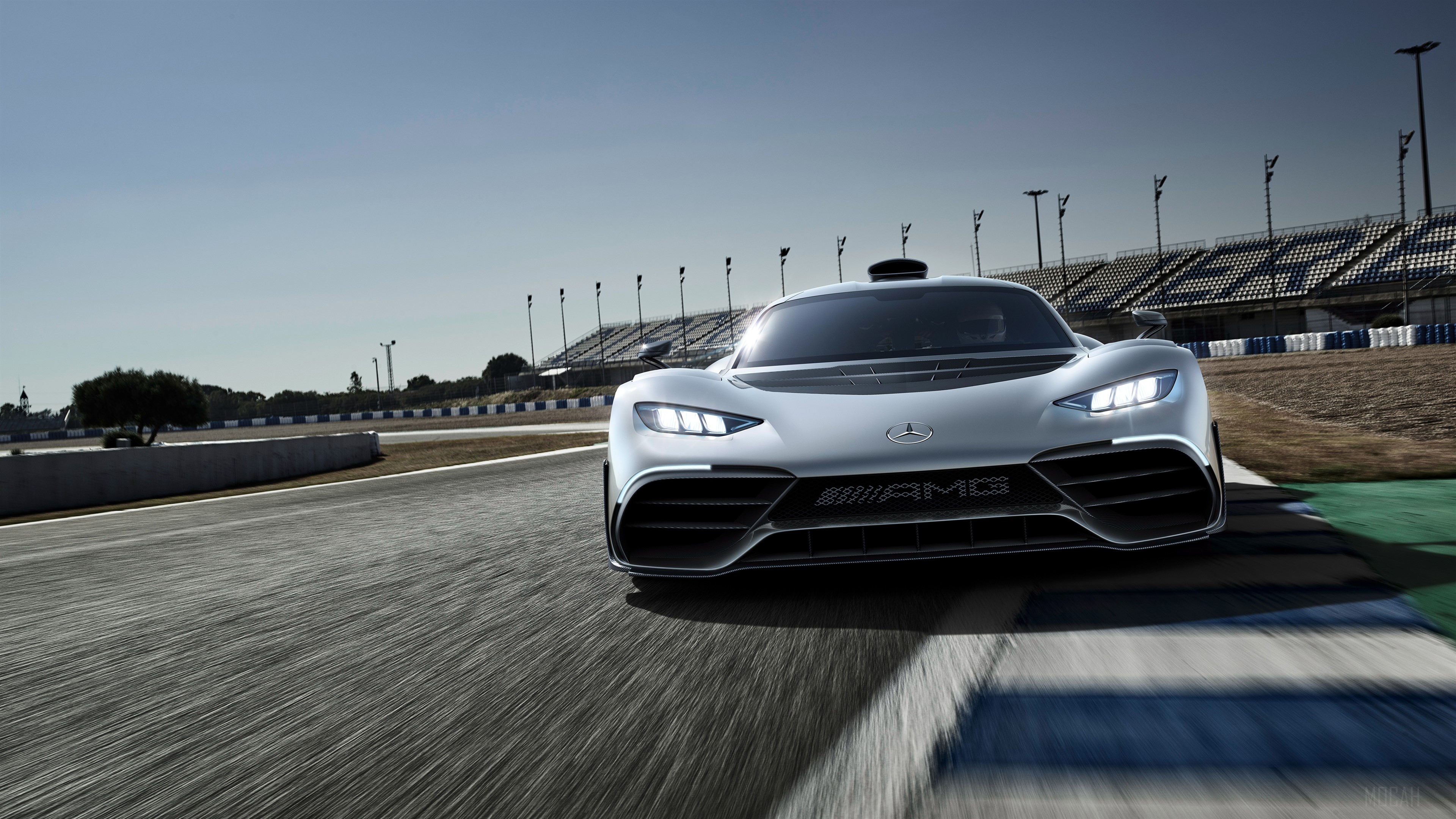 Mercedes-AMG ONE on a race track 4K HD Wallpaper