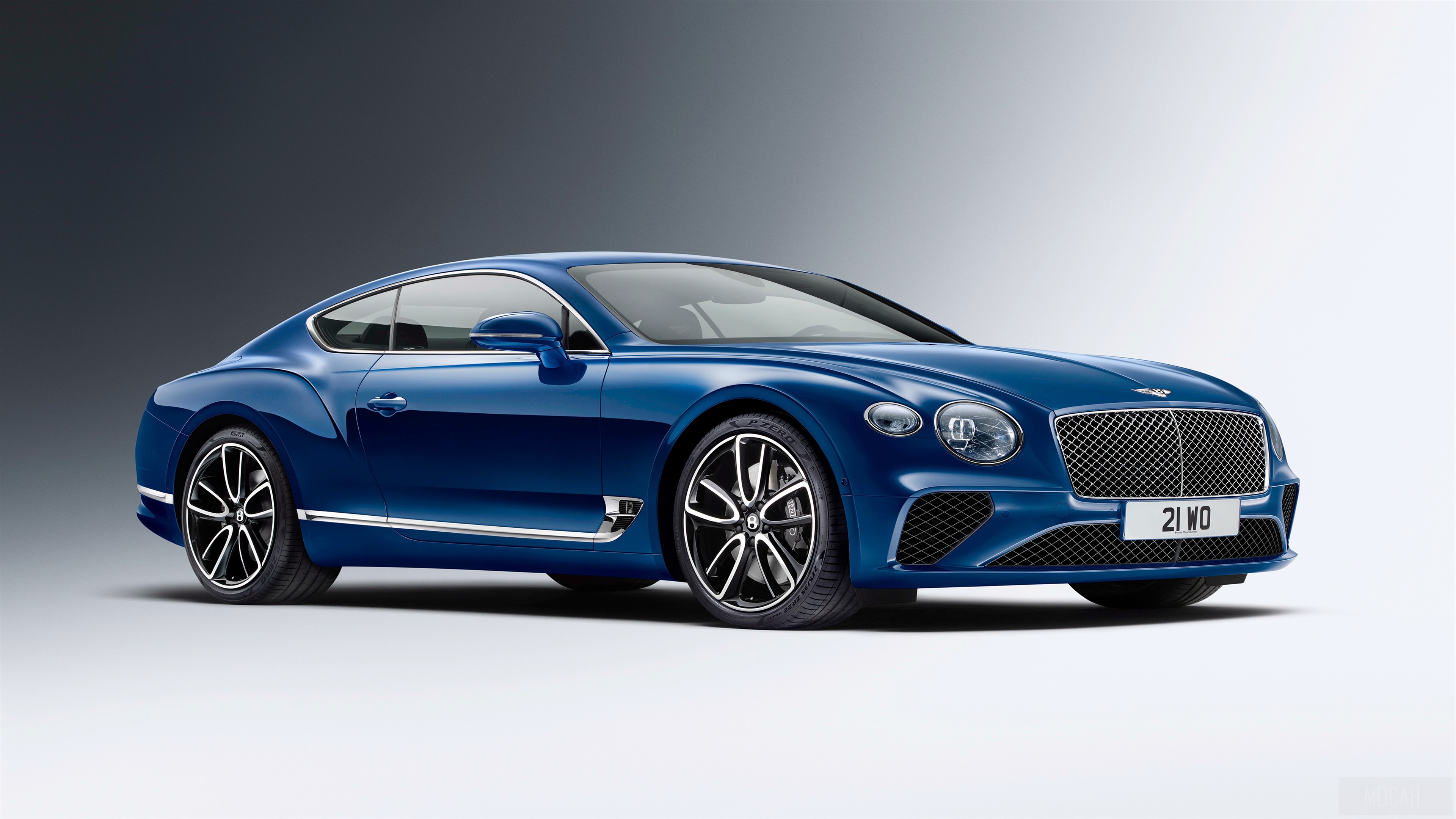 Blue Bentley Continental GT 4K HD Wallpaper