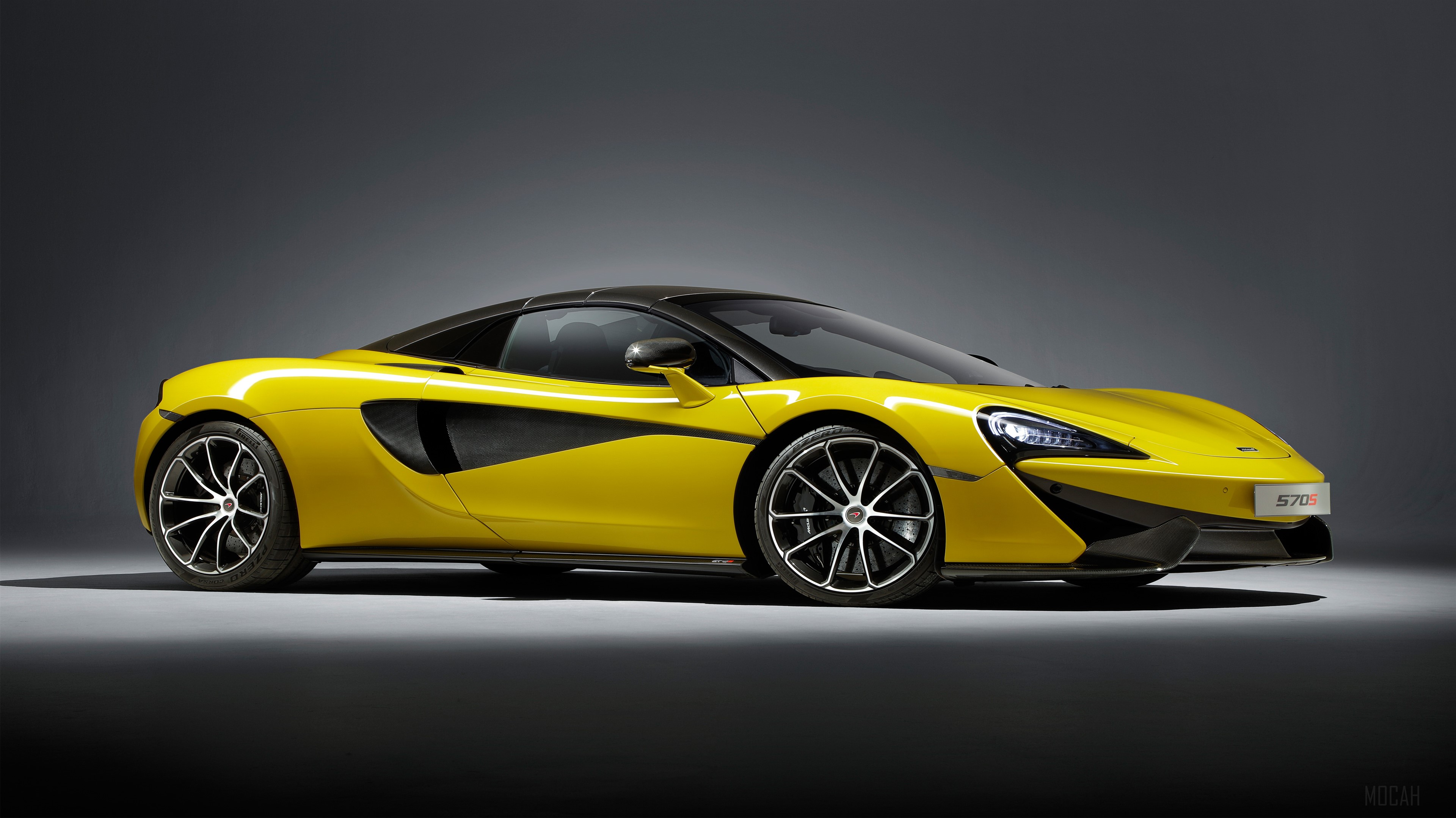 Yellow McLaren 570S Spider 4K HD Wallpaper