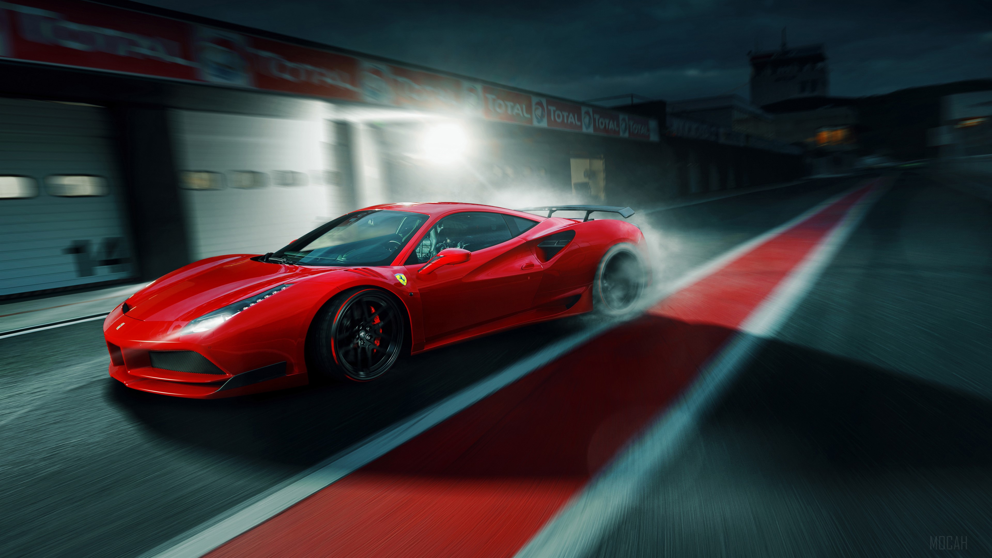 Novitec N Largo Ferrari 488 GTB HD Wallpaper