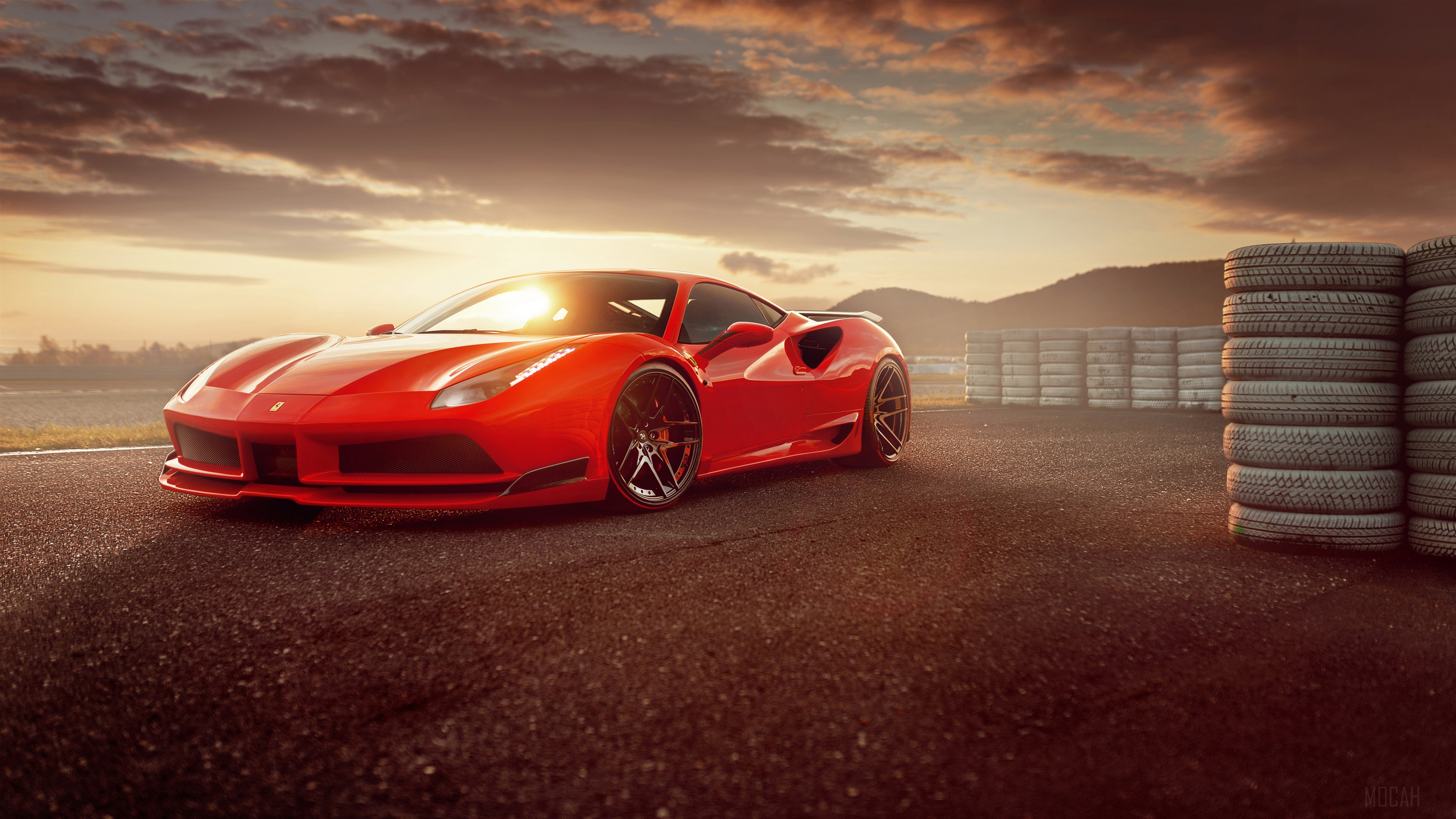 Ferrari 488 GTB Novitec Rosso N Largo HD Wallpaper