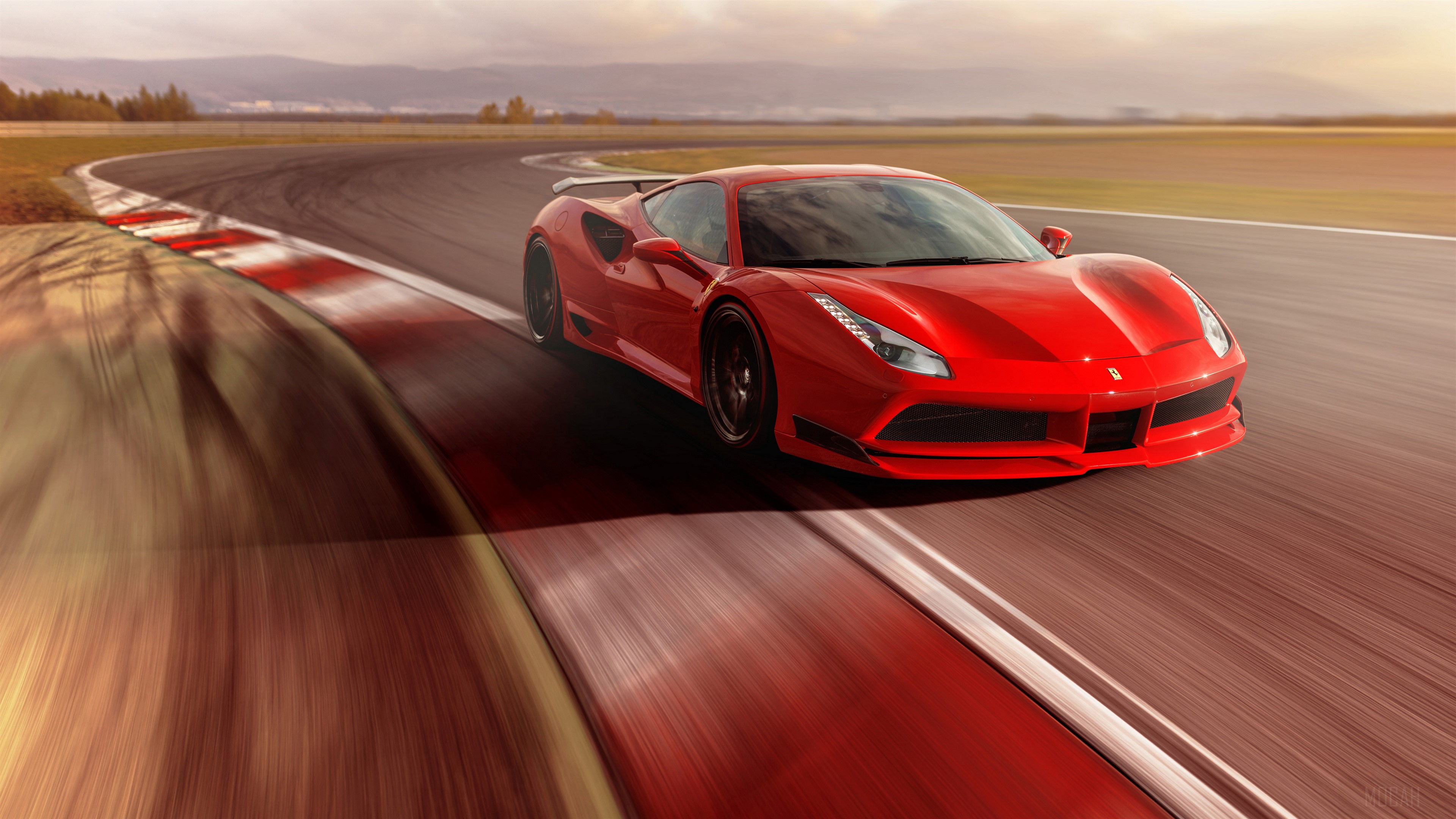 Novitec Rosso Ferrari 488 GTB N Largo HD Wallpaper