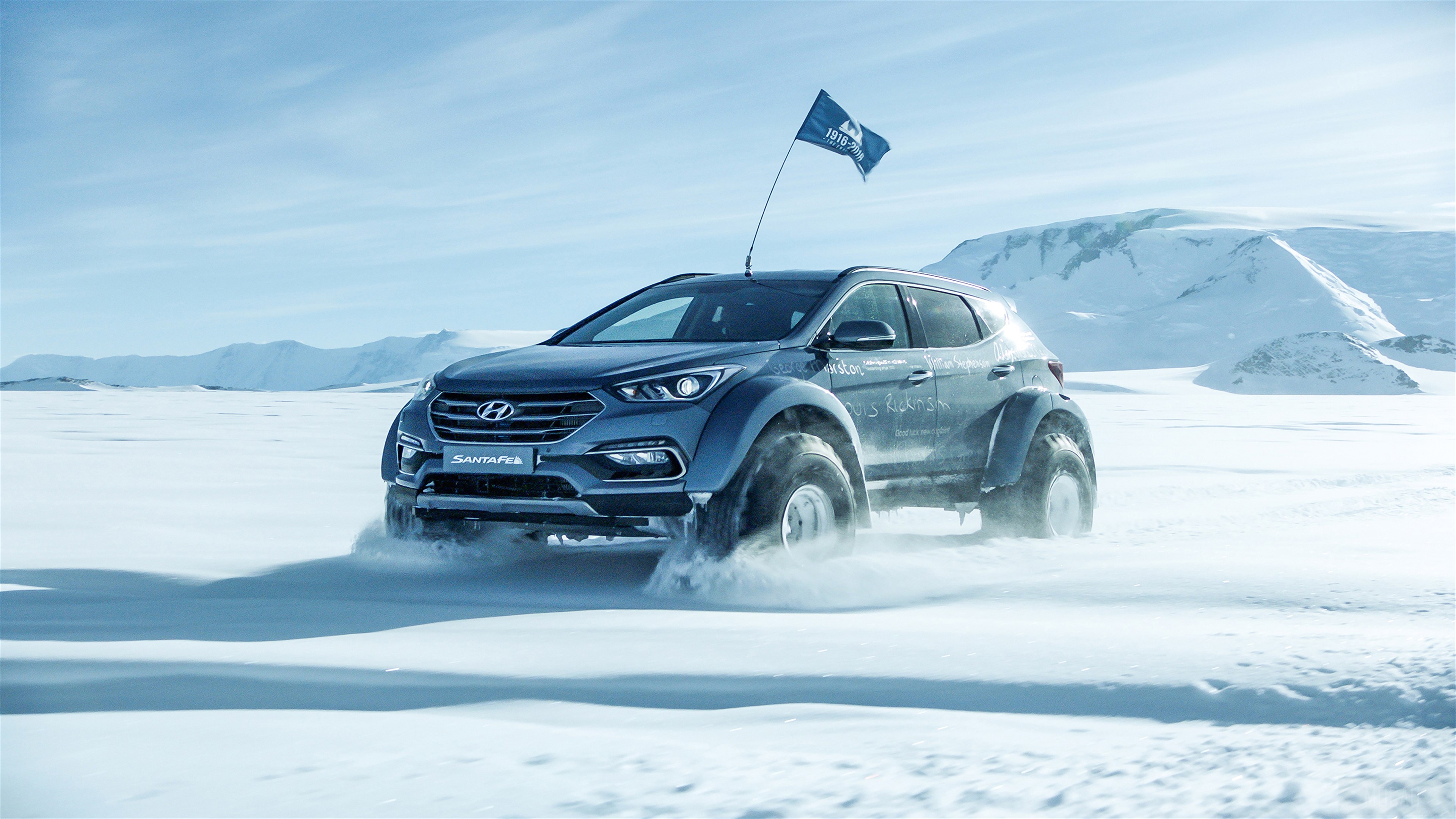 Hyundai Santa Fe Arctic Trucks 4K HD Wallpaper