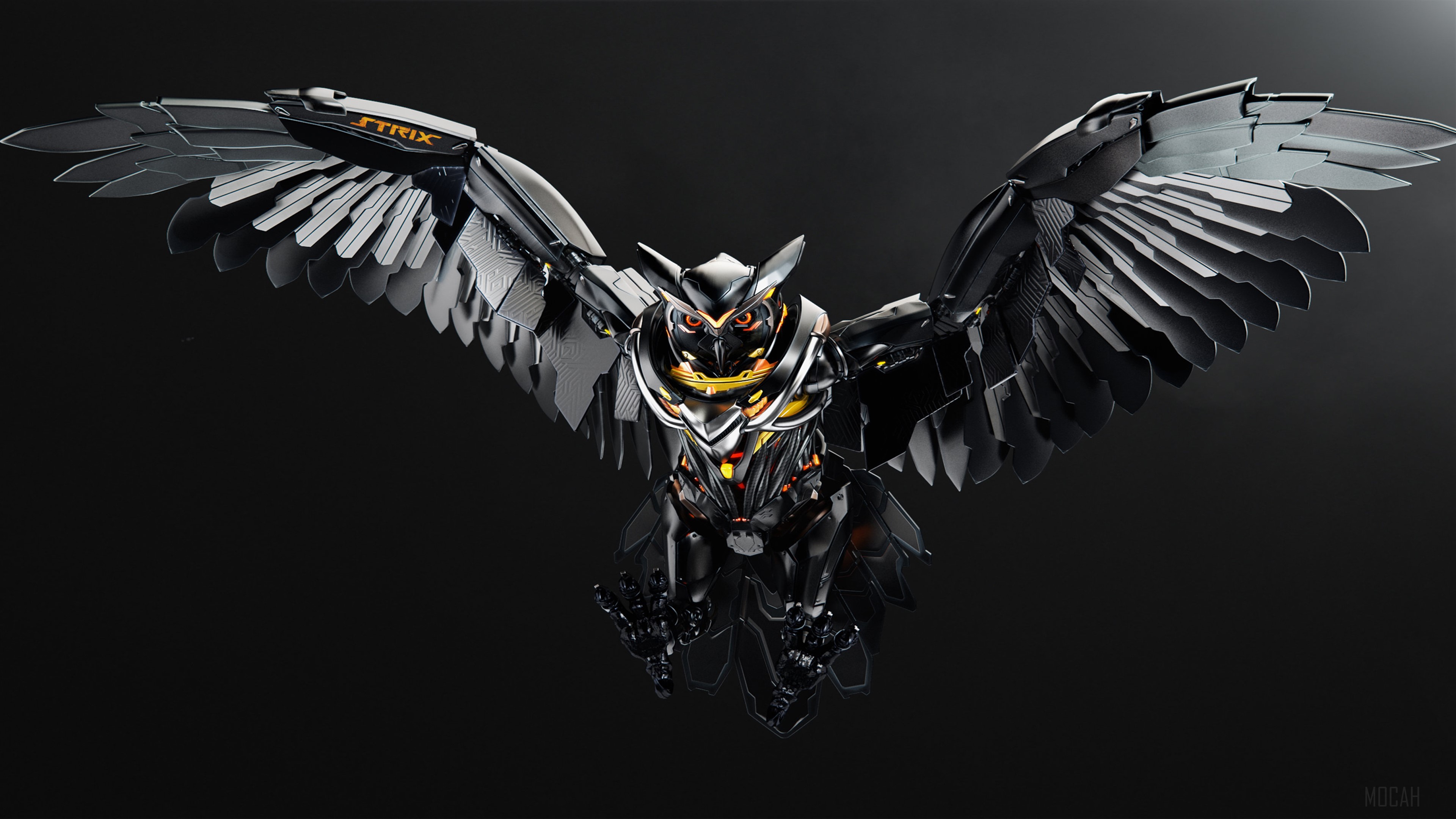 Asus Strix Mechanical Owl 4K HD Wallpaper