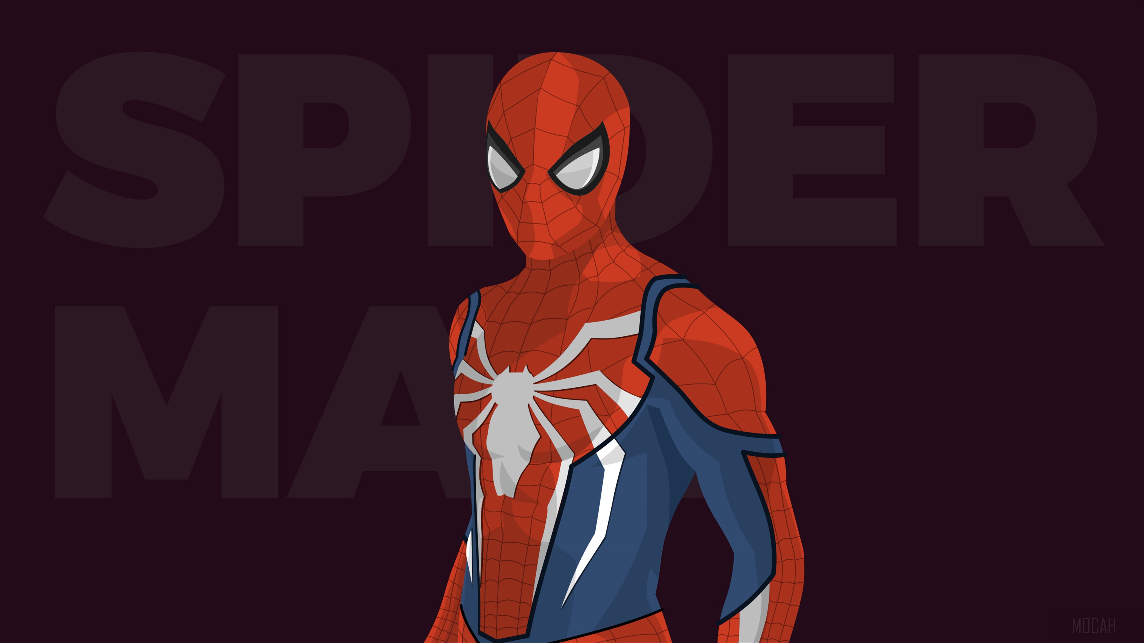 Spiderman Minimal Artwork HD Wallpaper