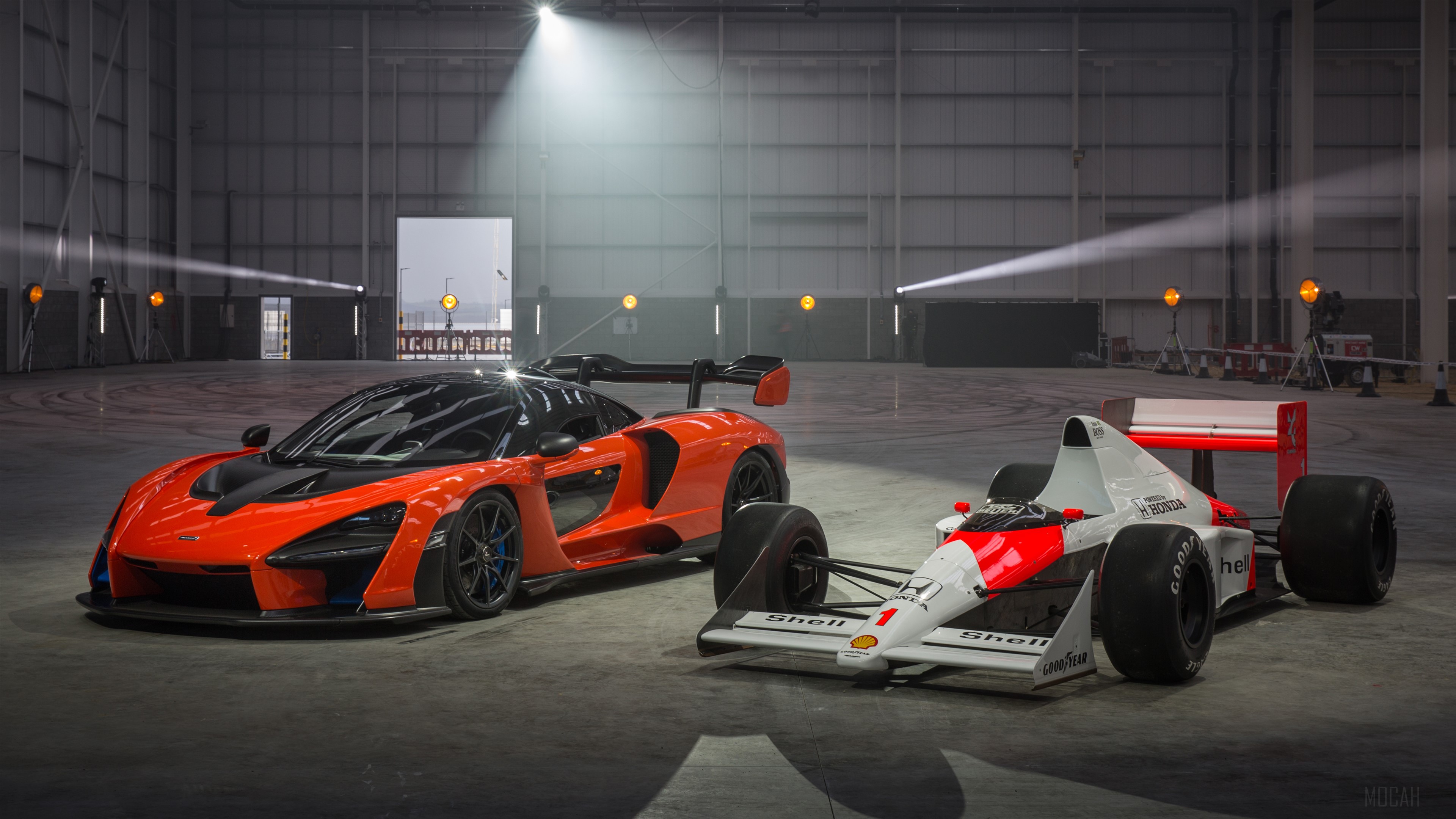 McLaren Senna and McLaren F1 4K HD Wallpaper