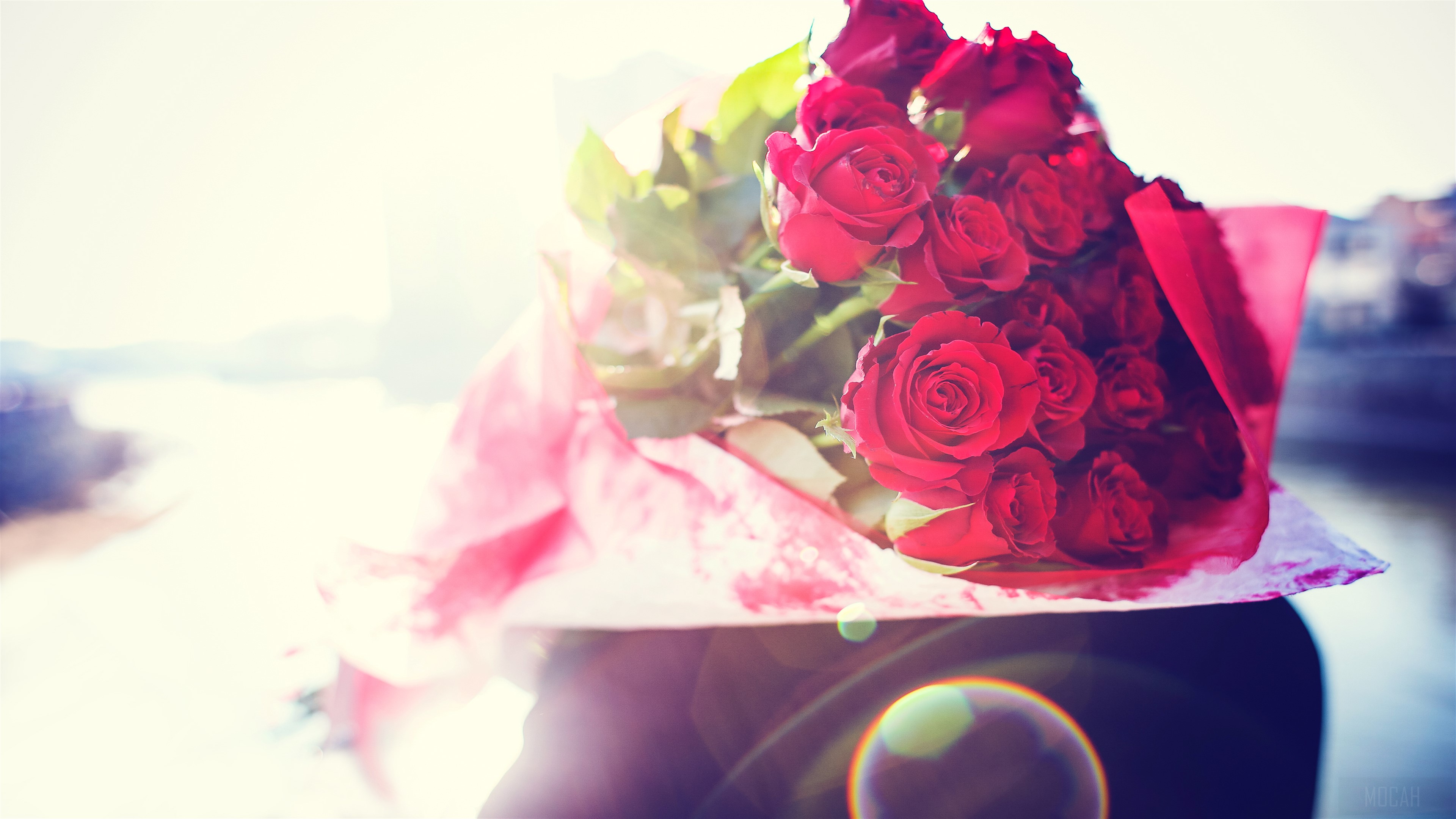 Bouquet of Red Roses 4K HD Wallpaper