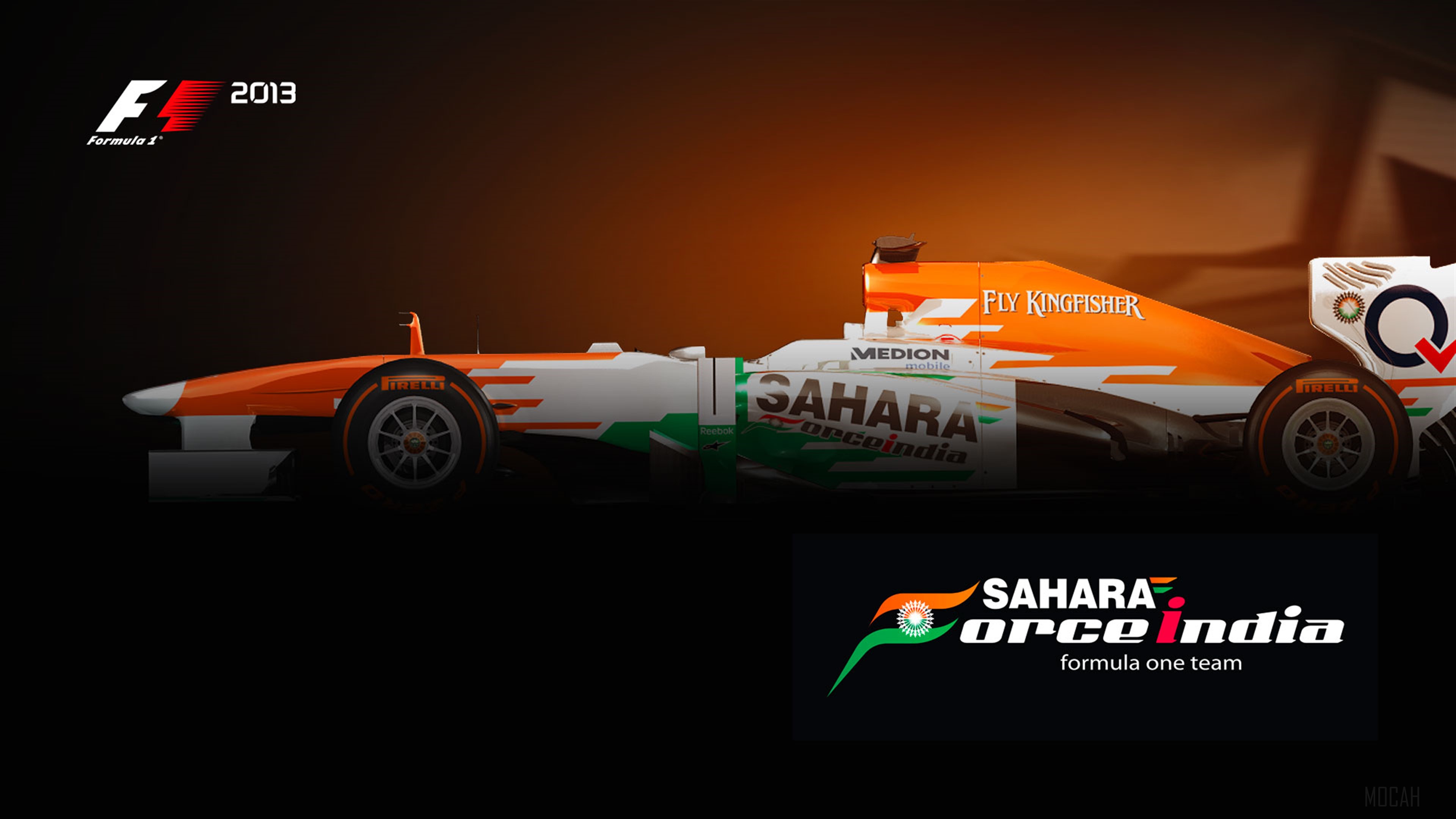 Sahara Force India F1 Team 2013 Formula 1 Car 4K HD Wallpaper