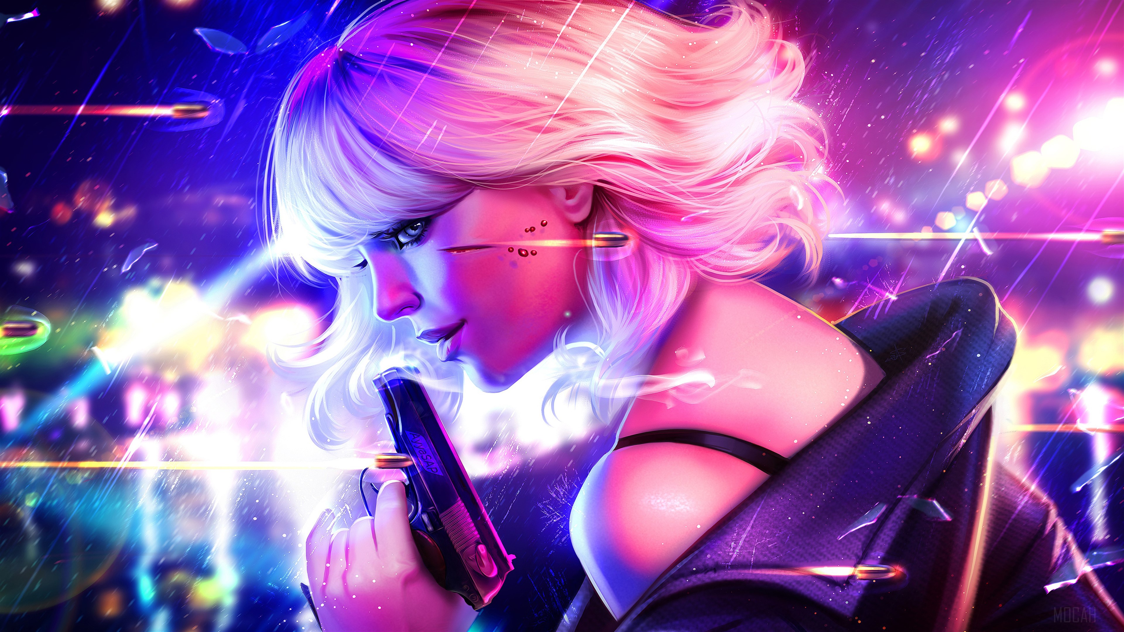 Atomic Blonde Artwork HD Wallpaper