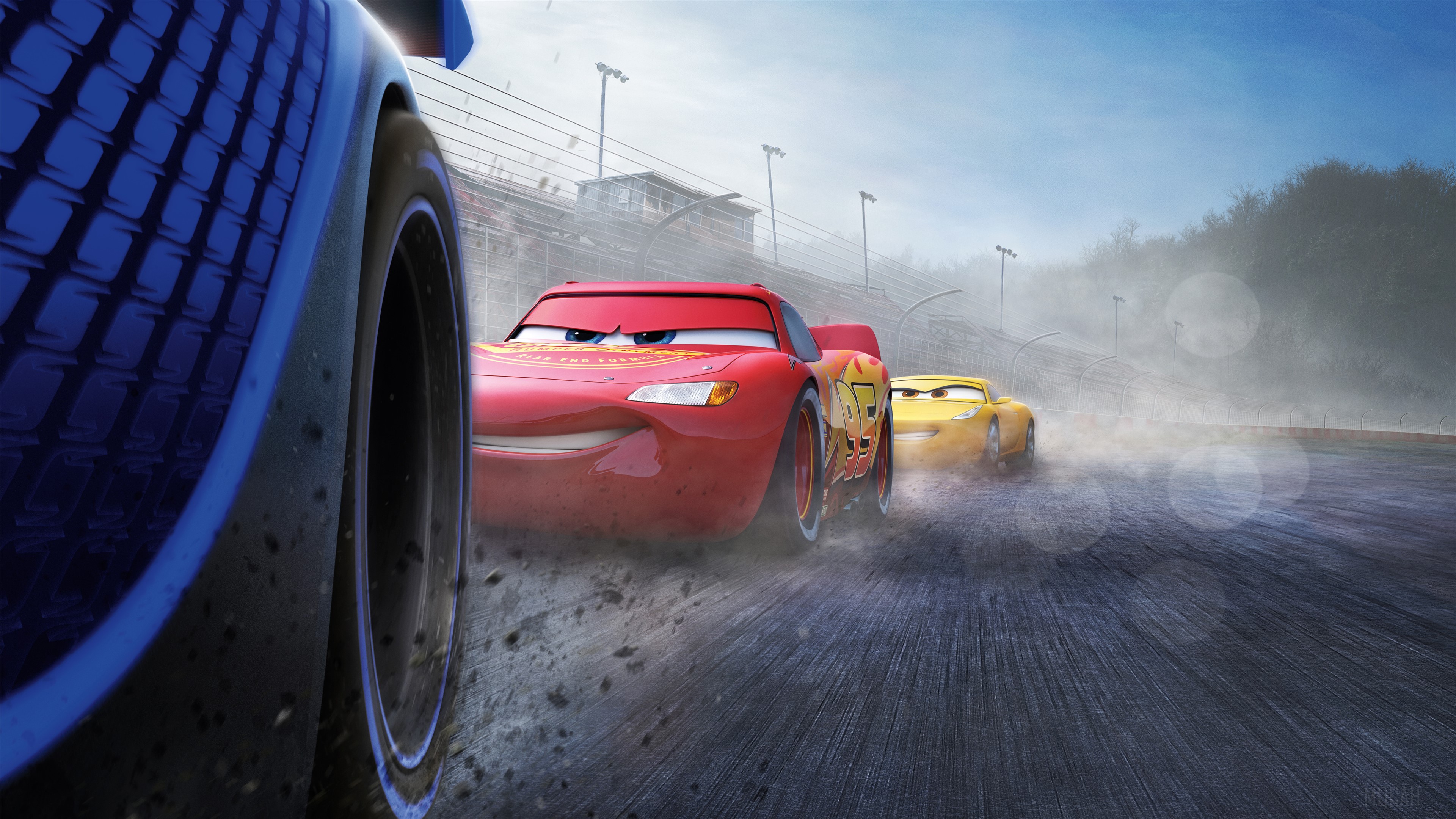 Lightning McQueen and Cruz Ramirez from Cars 3 4K HD Wallpaper