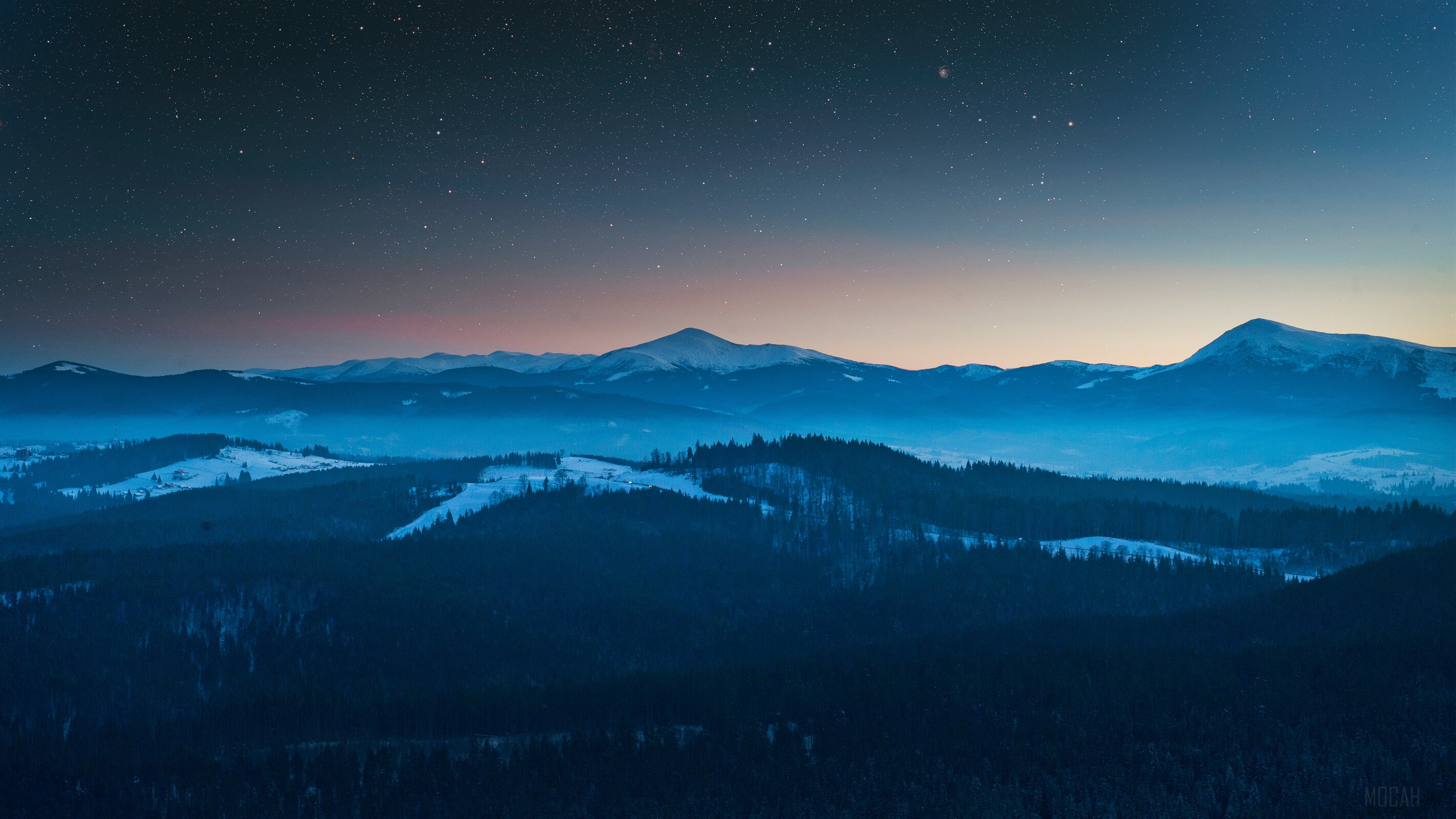 Foggy Mountains HD Wallpaper