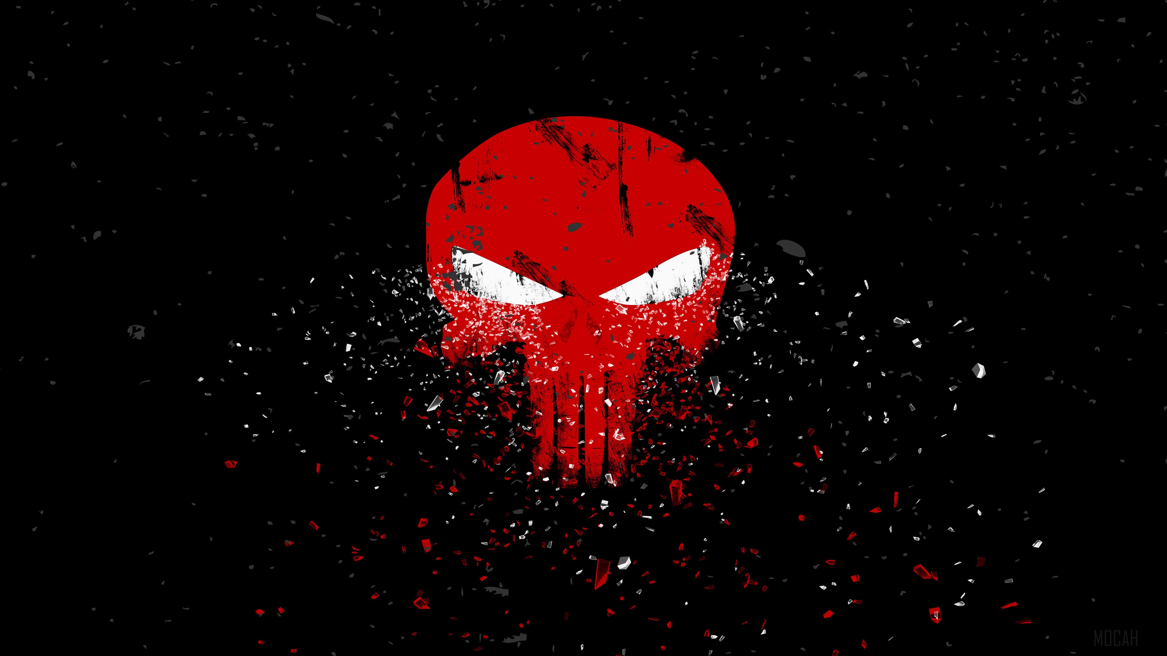The Punisher skull 4K HD Wallpaper
