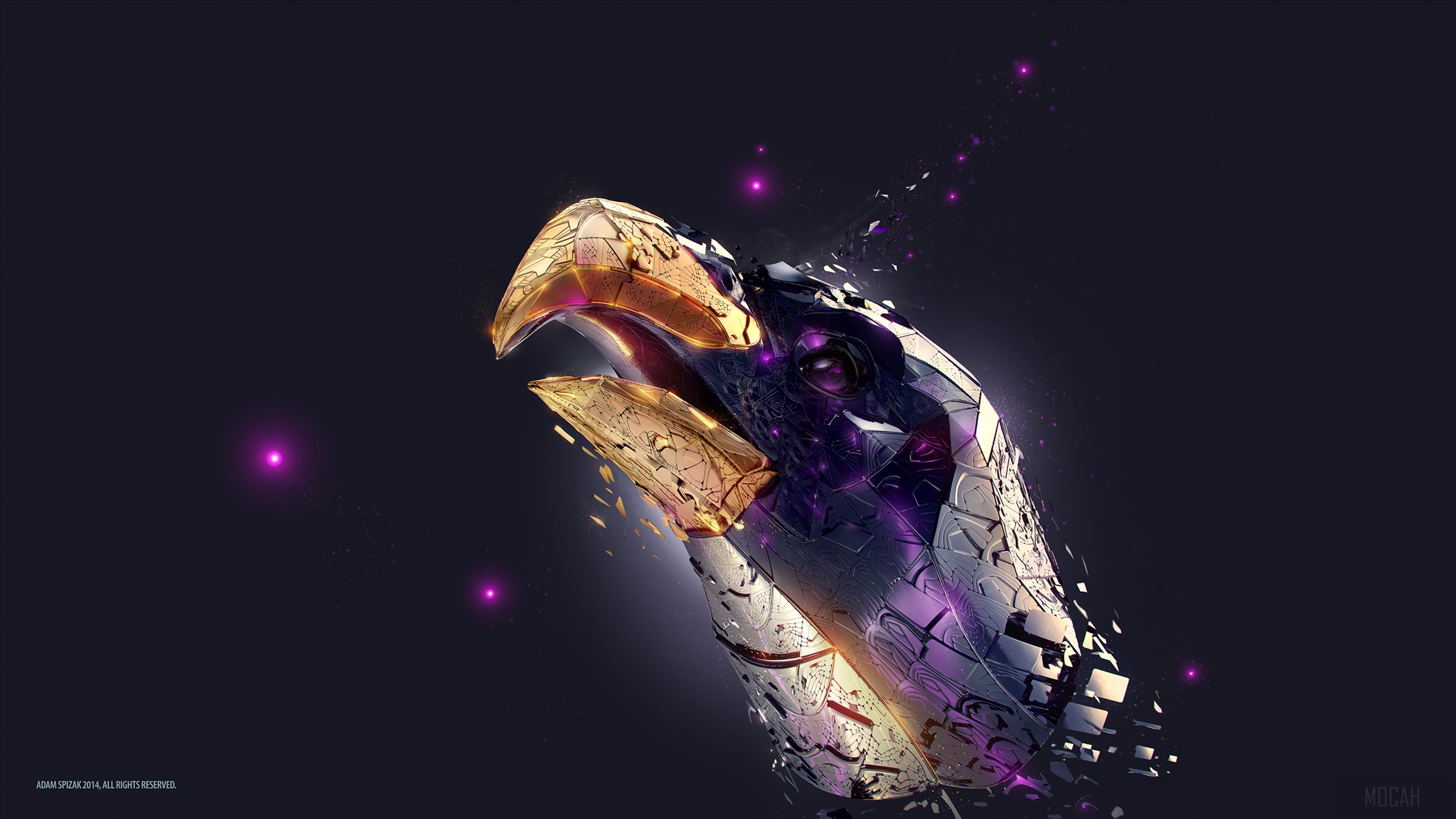 Abstract Eagle Head Artwork 4K HD Wallpaper