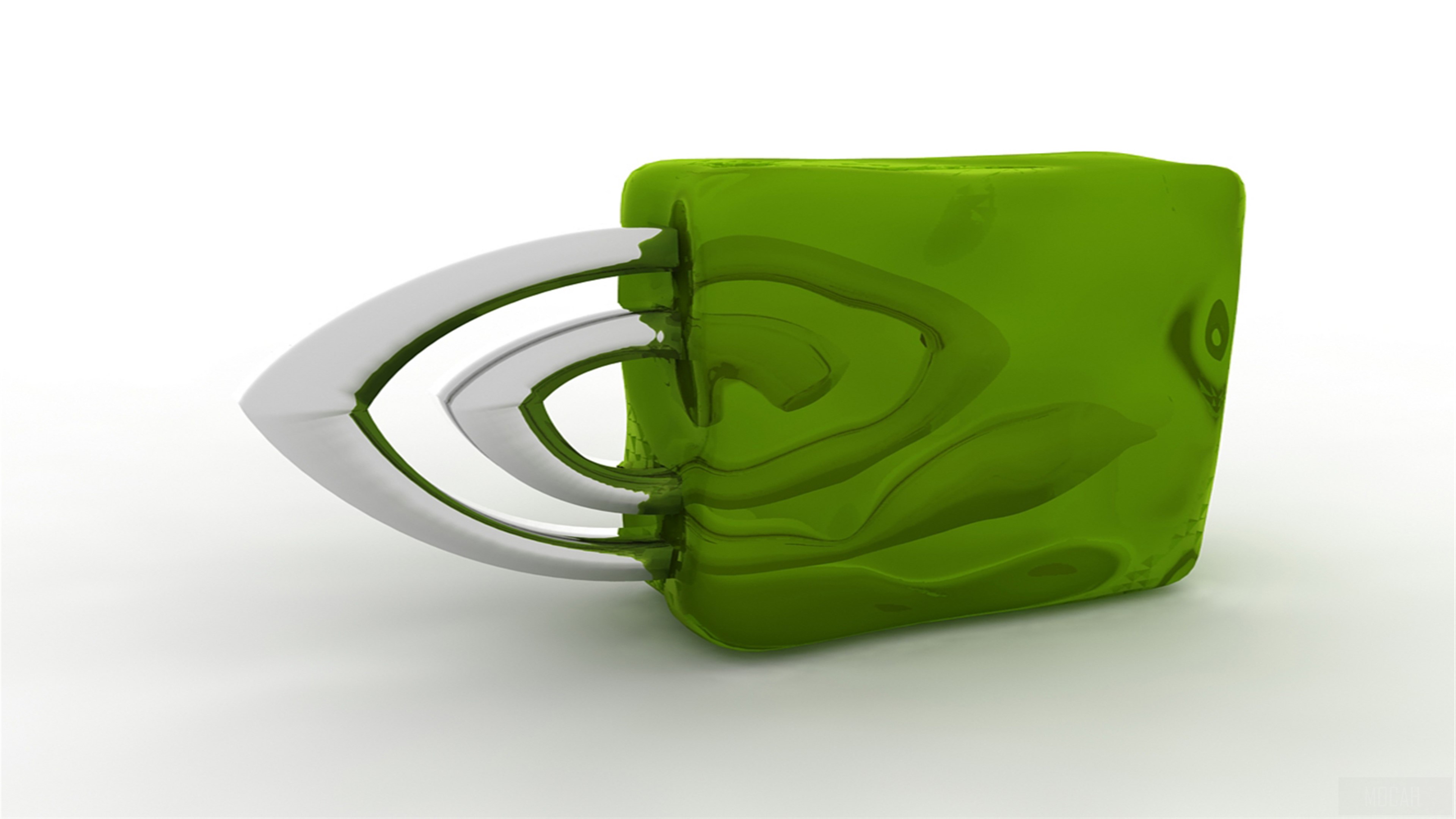 NVIDIA 3D 4K logo HD Wallpaper