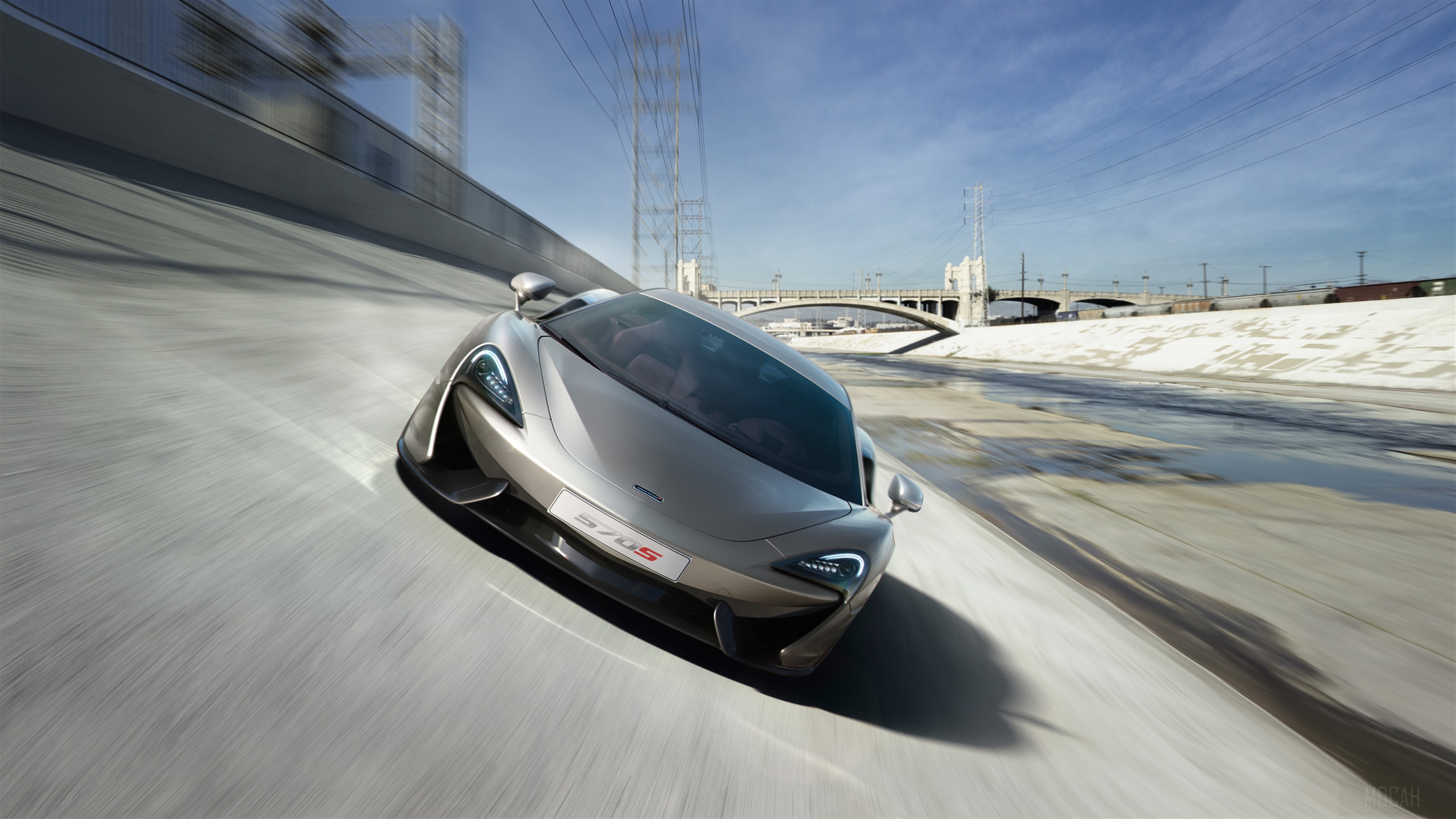 McLaren 570s Blade Silver 2017 HD Wallpaper