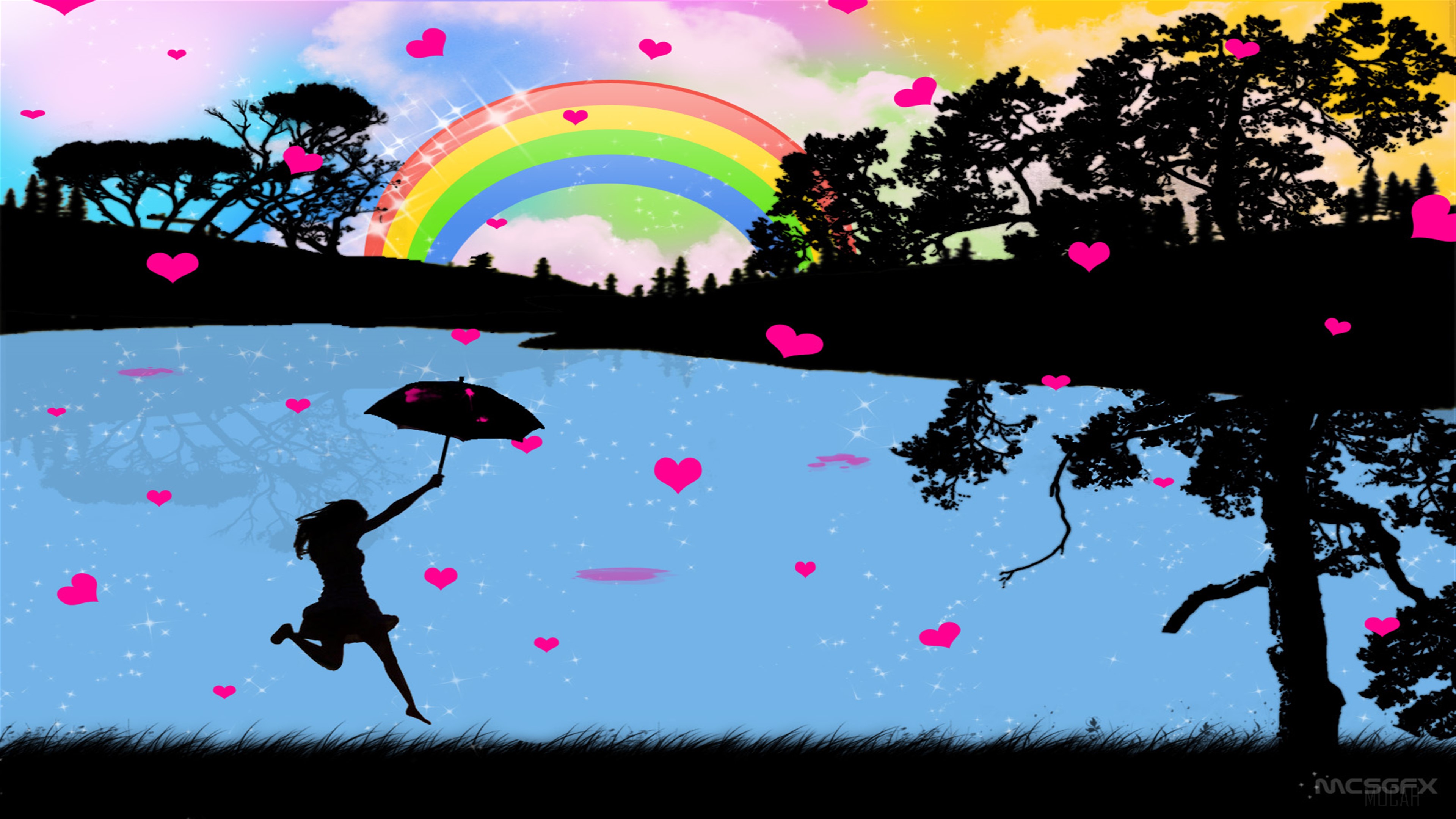 Love Drops HD Wallpaper