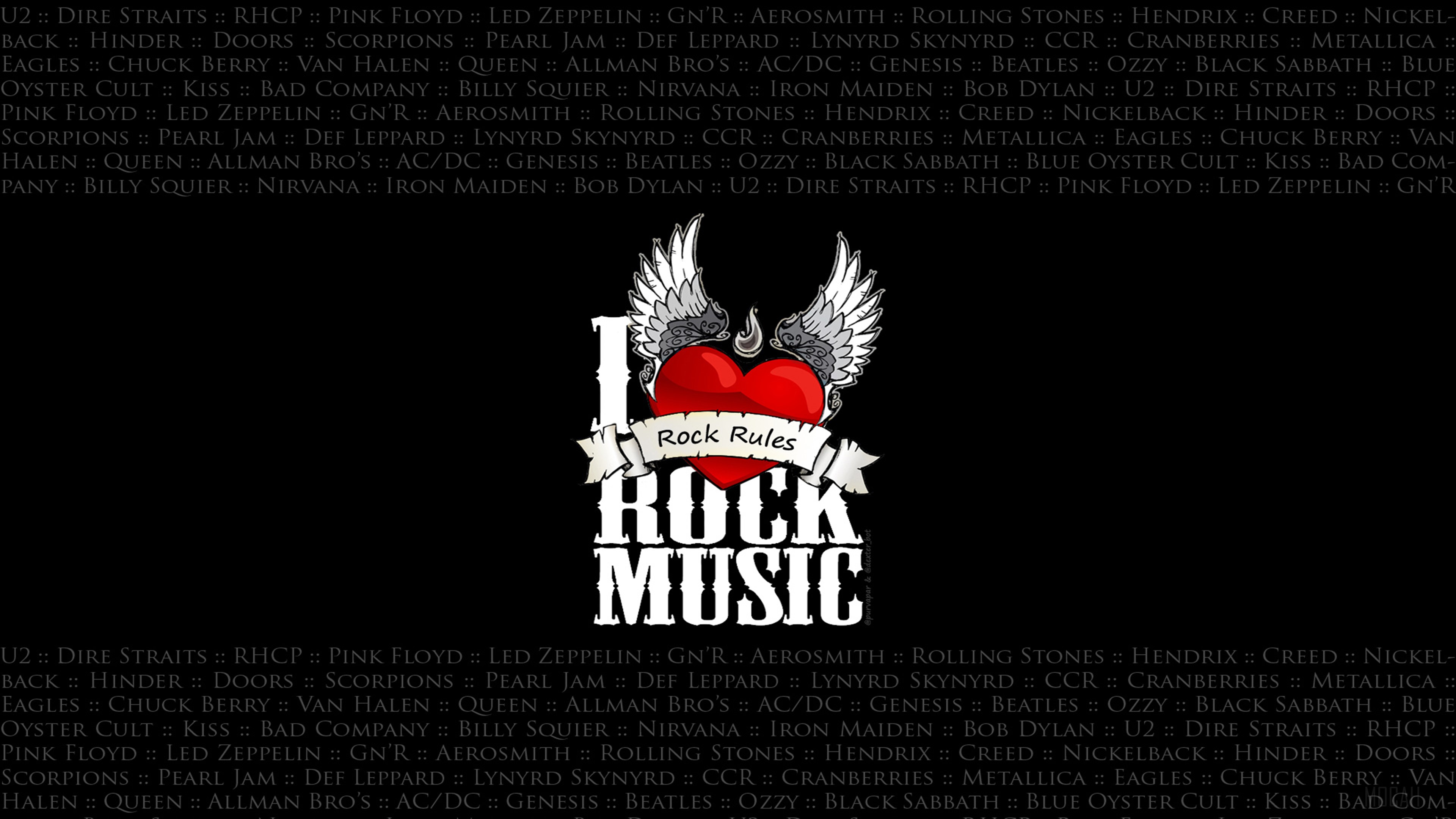 I Love Rock Music HD Wallpaper