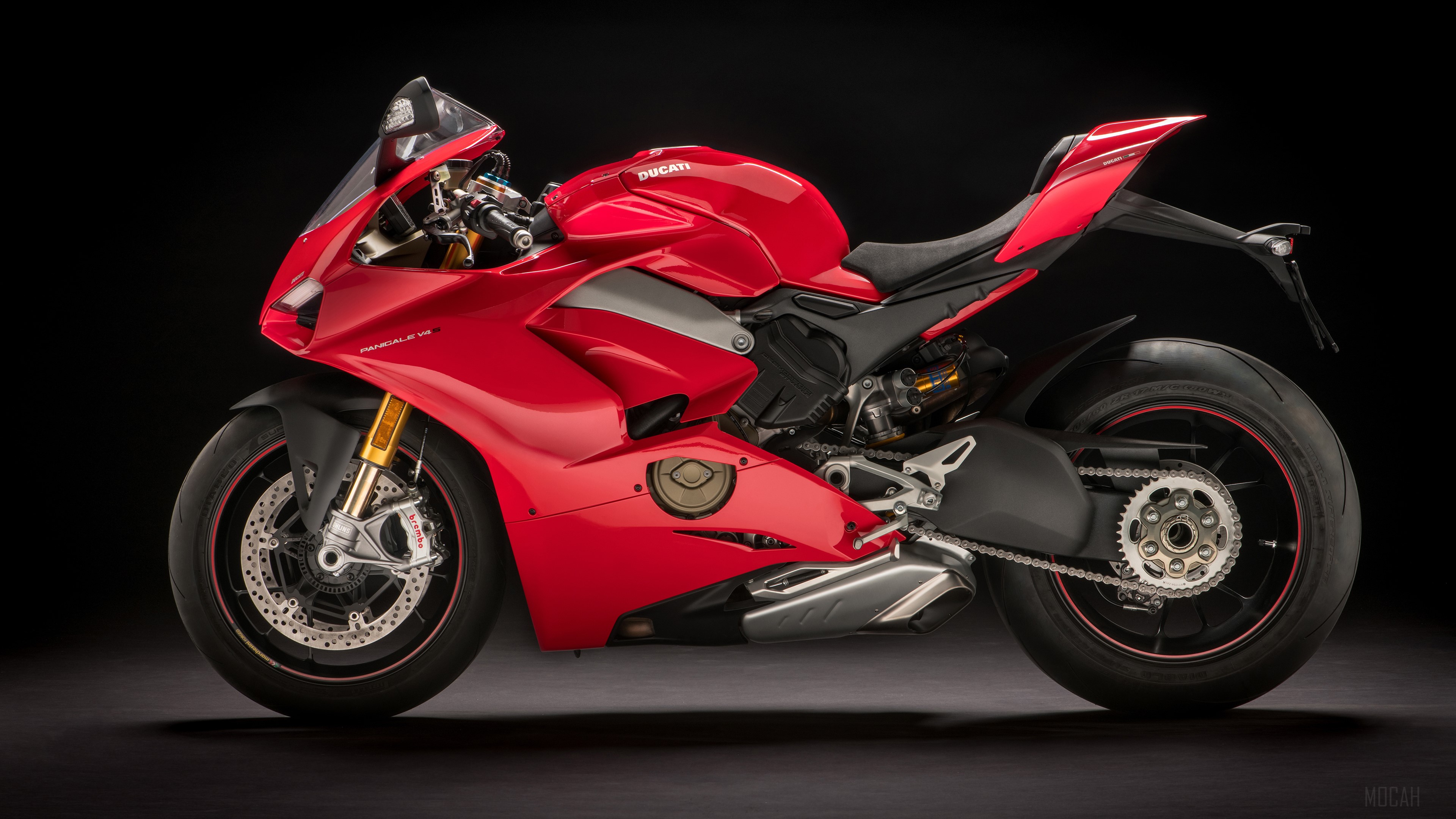 Red Ducati Panigale V4 S 2018 4K HD Wallpaper
