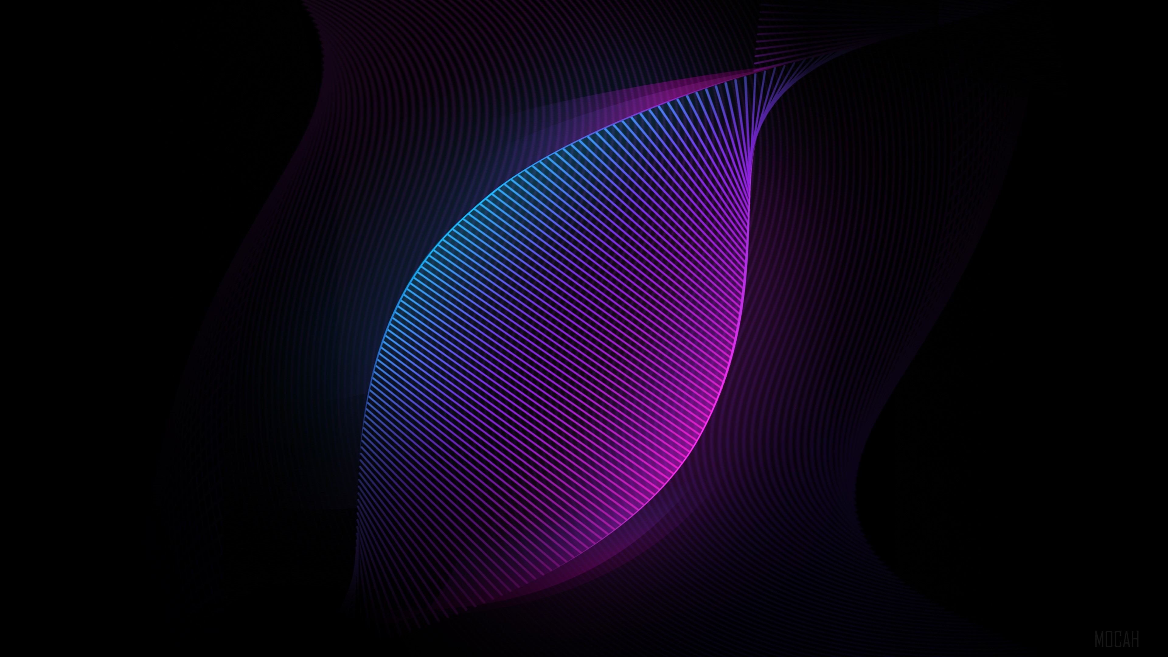 Neon Waves HD Wallpaper