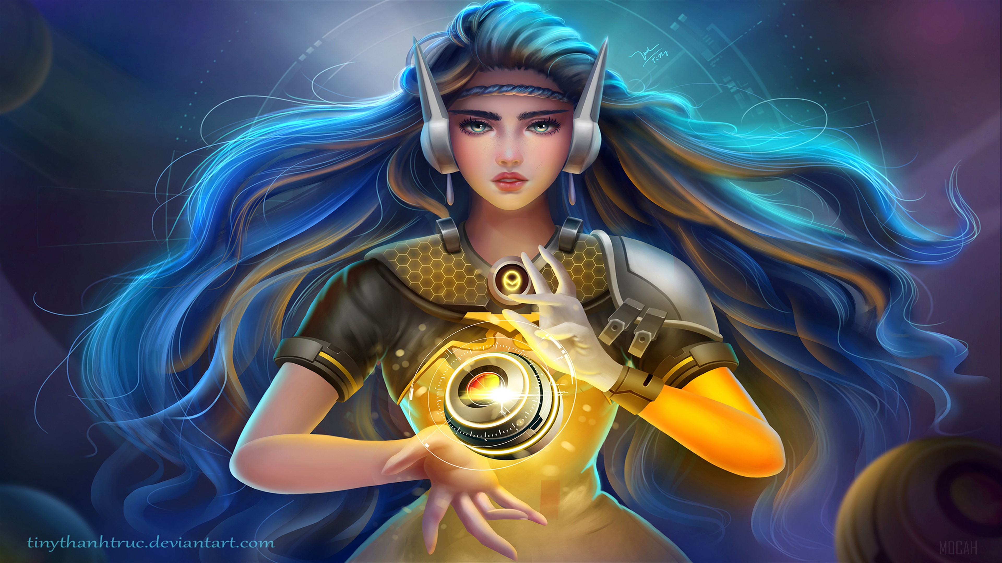 Symmetra from Overwatch Artwork 4K HD Wallpaper