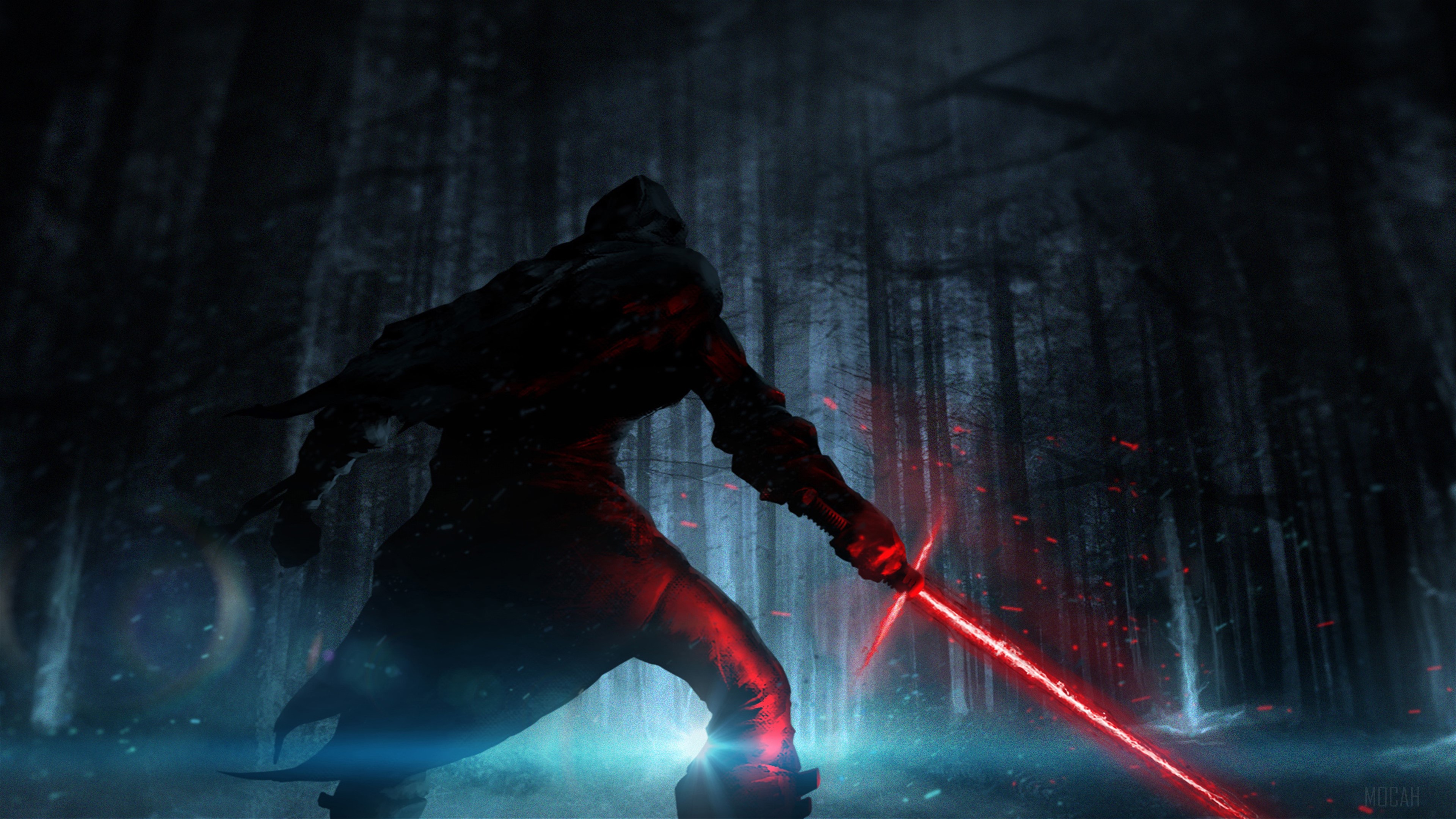 Kylo Ren from Star Wars The Force Awakens 4K HD Wallpaper