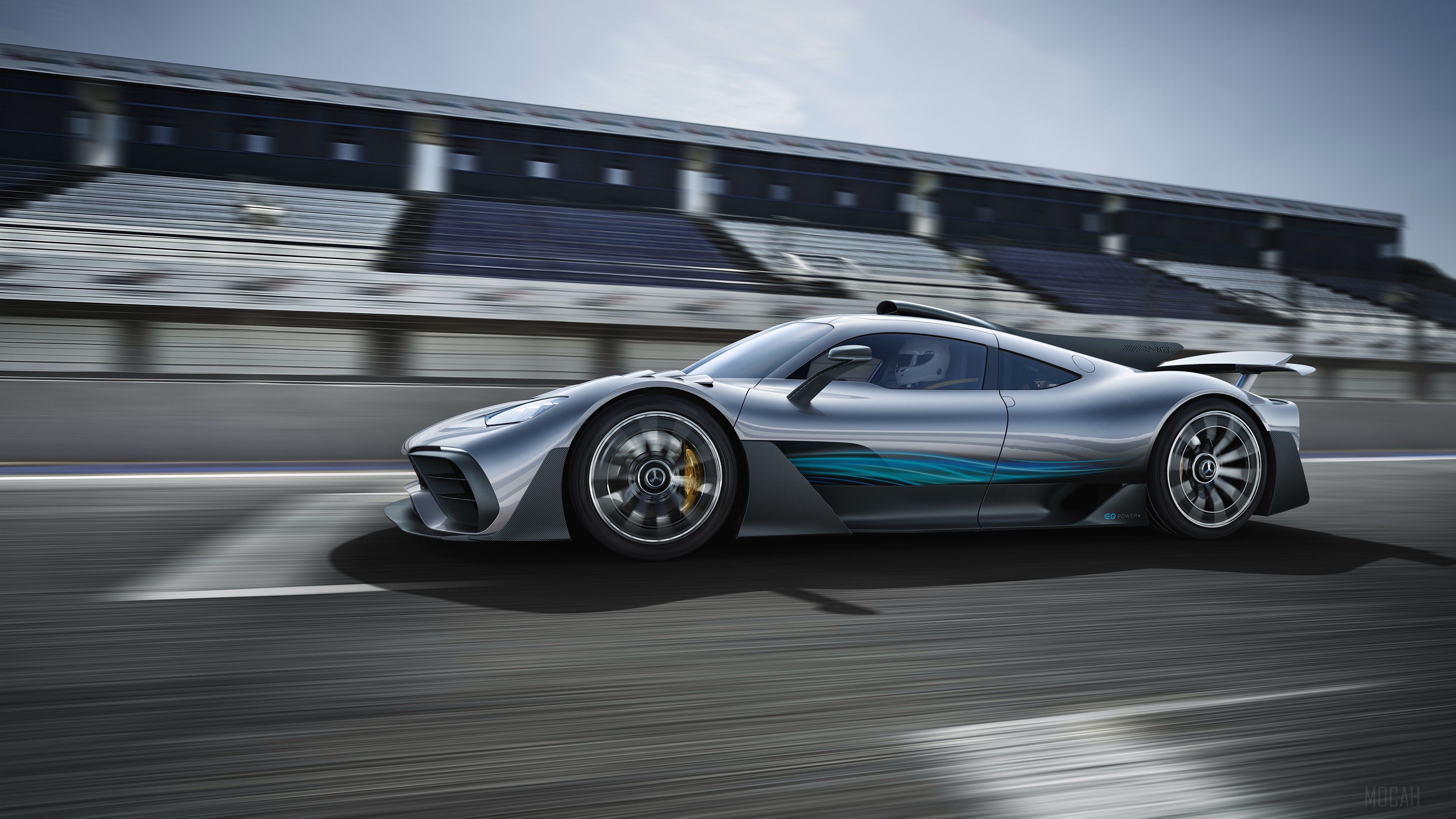 Mercedes AMG Project ONE on a Race Track 4K HD Wallpaper