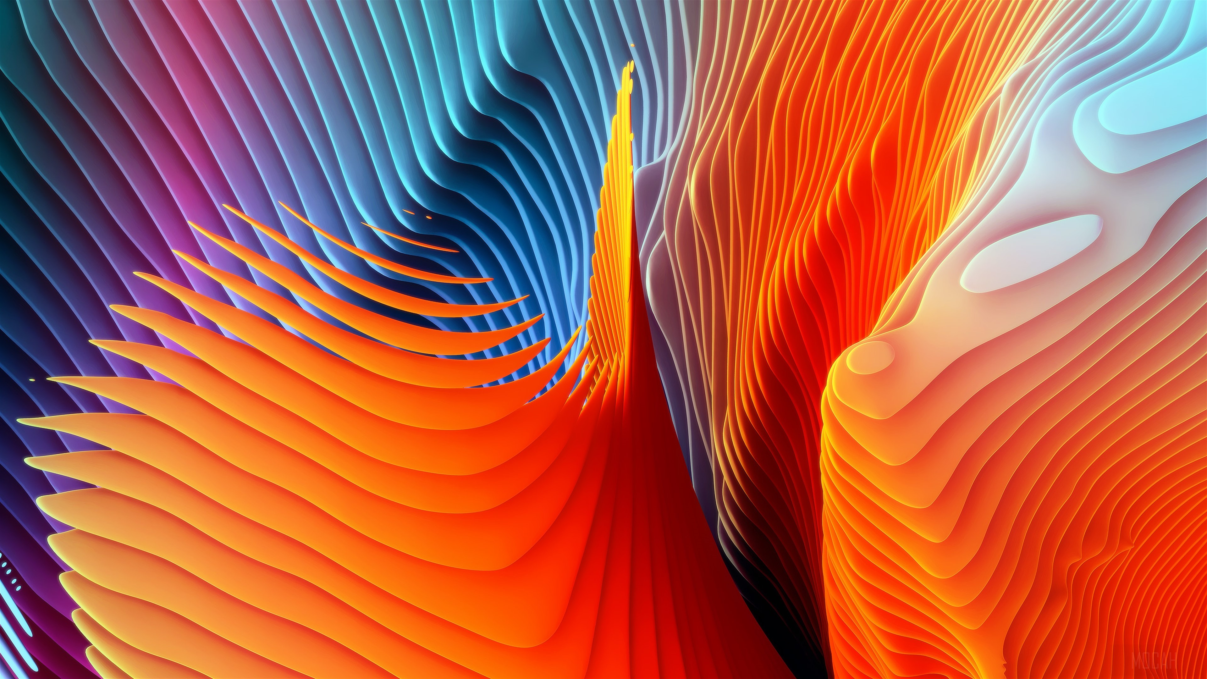Abstract Spiral Waves HD Wallpaper
