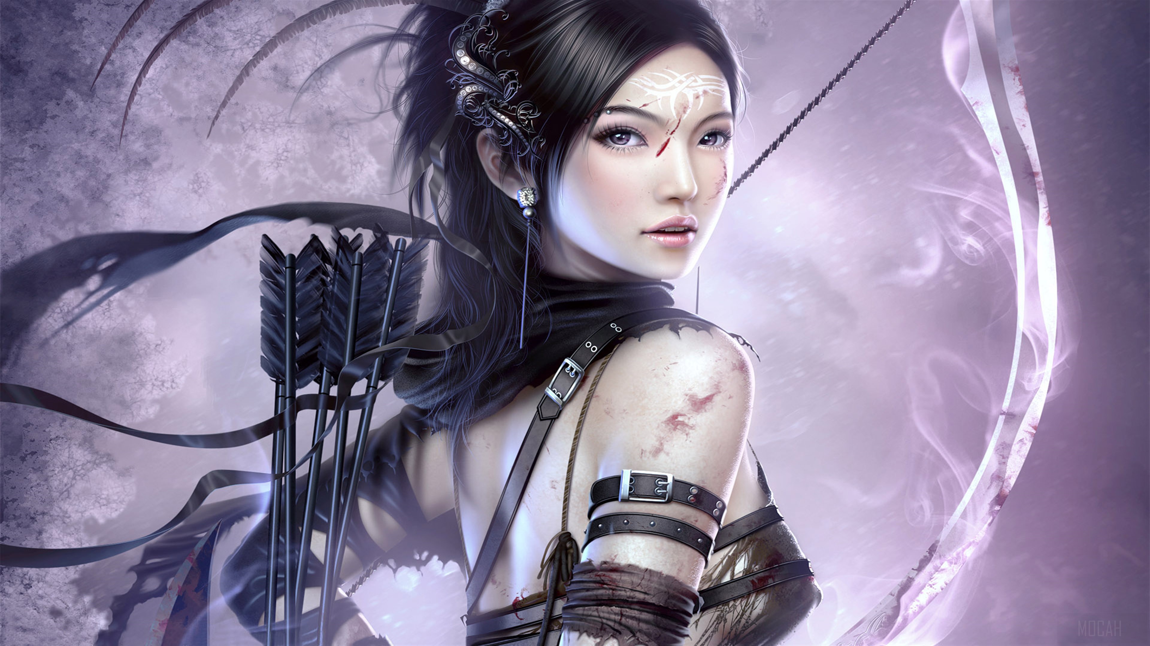 Fantasy Archer Girl HD Wallpaper