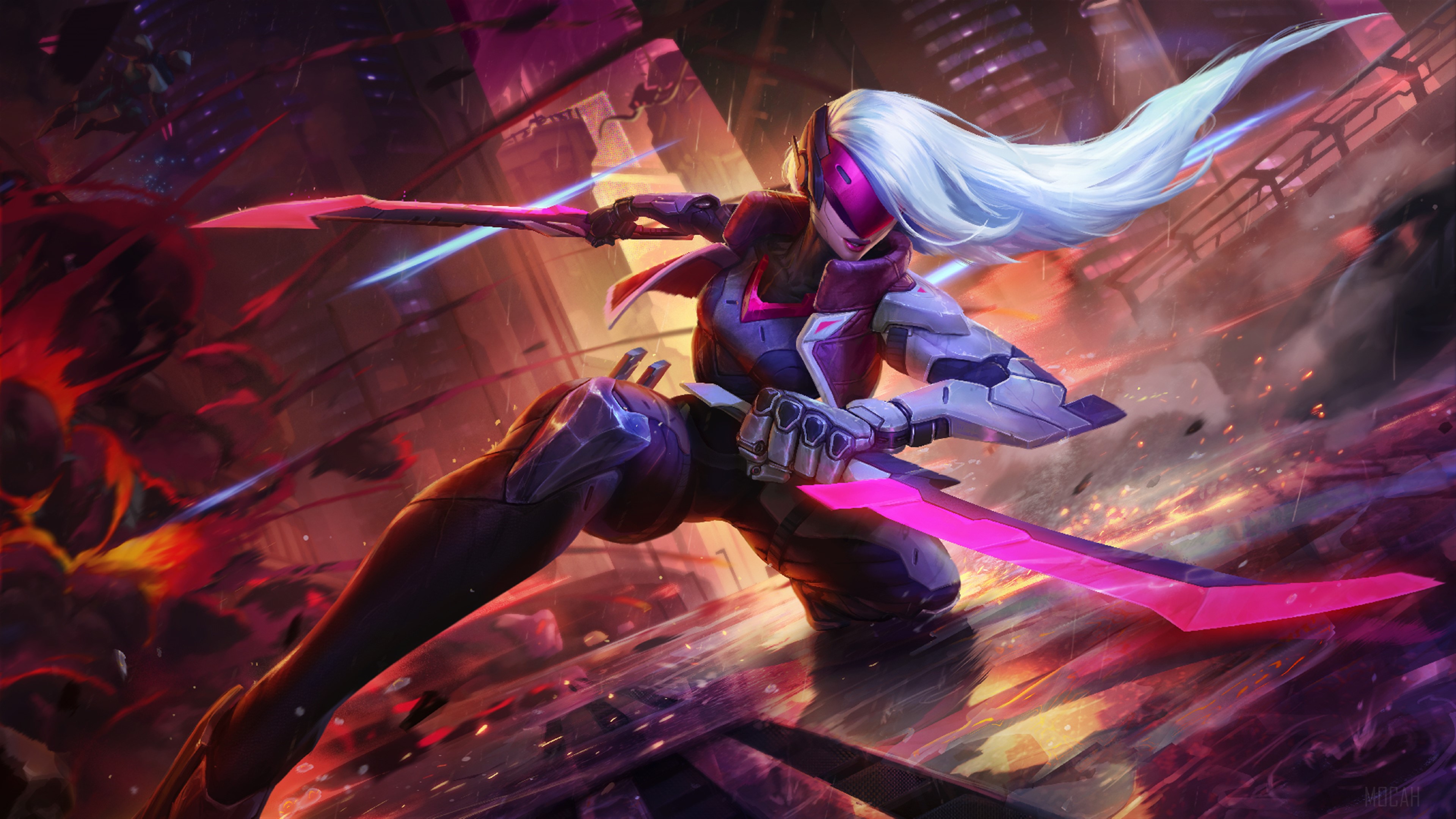 Project Katarina from League of Legends 4K HD Wallpaper