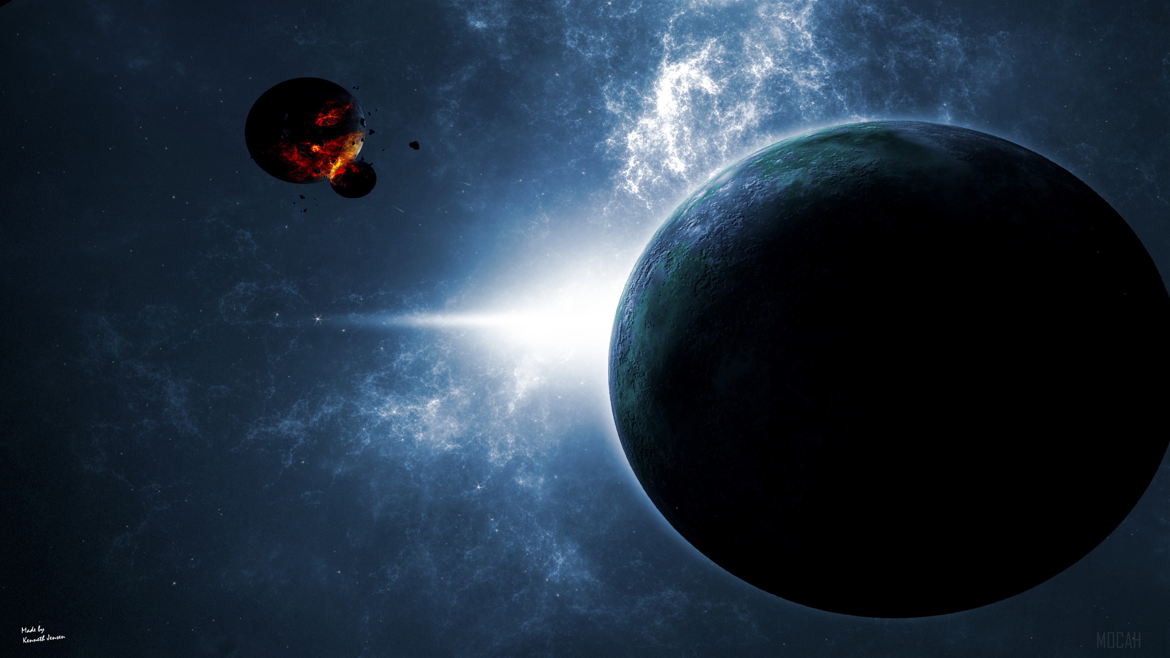Planets in Space HD Wallpaper