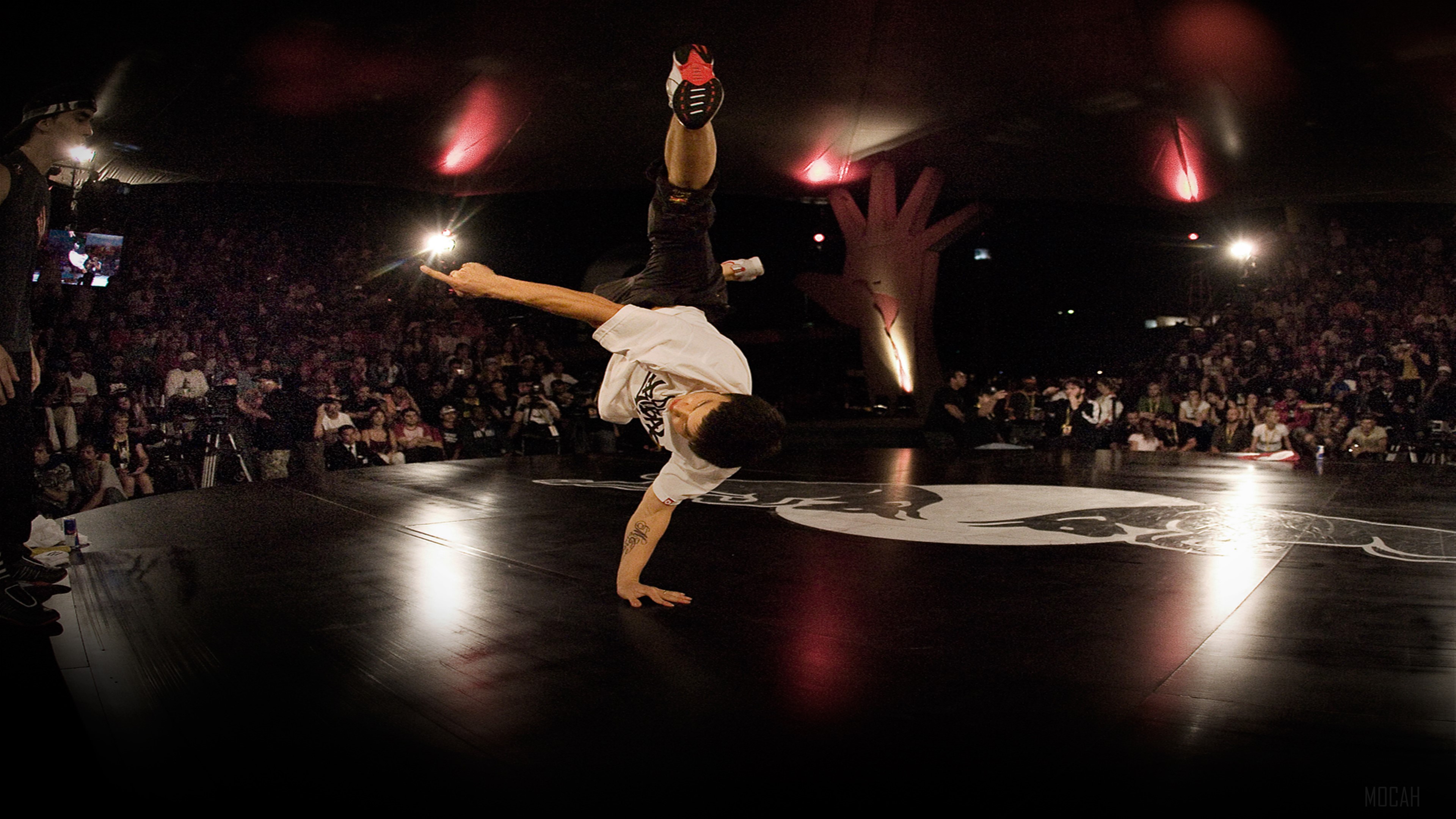 Breakdancer performing at Red Bull BC One 4K HD Wallpaper