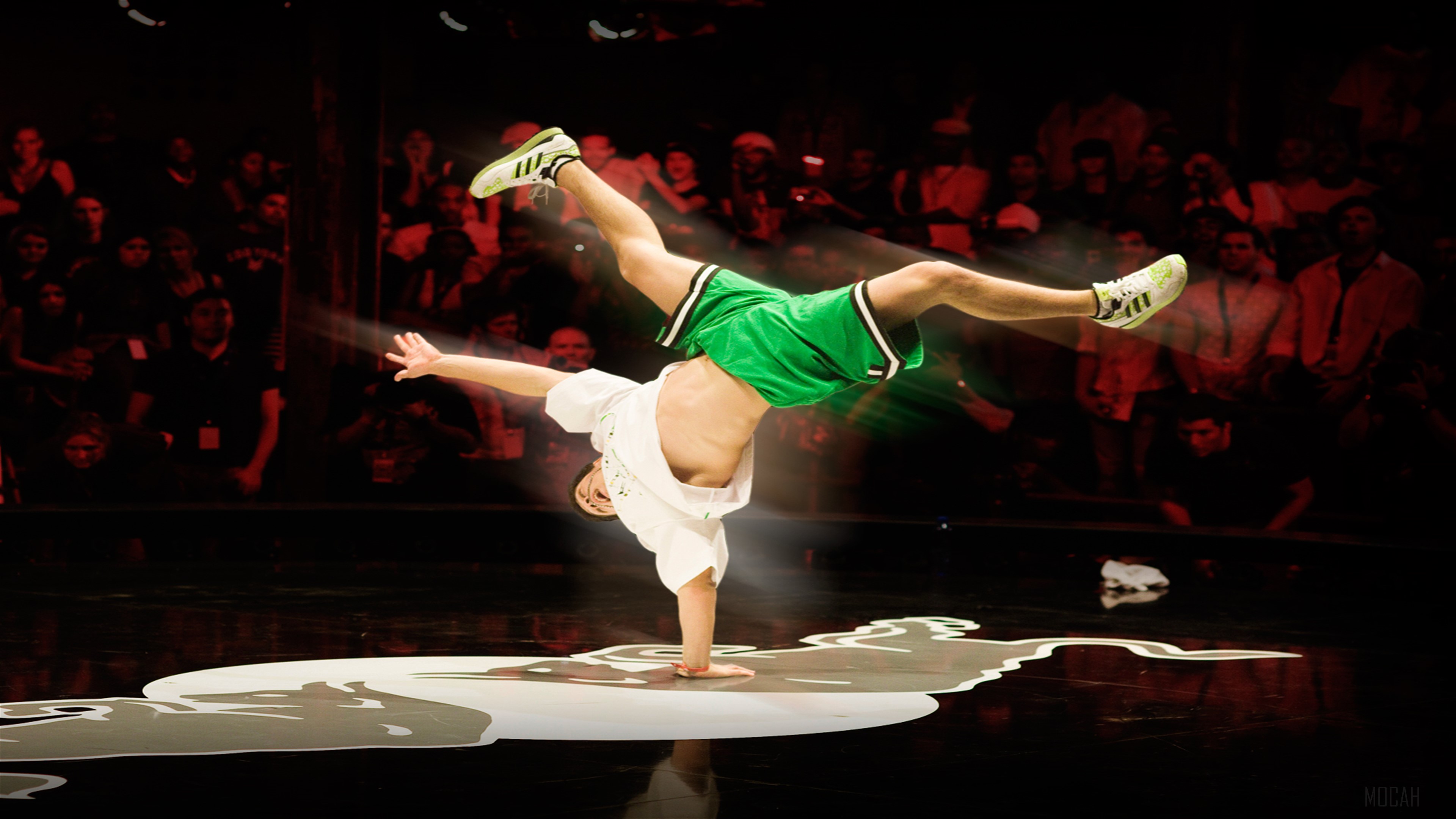 Breakdancer performing at Red Bull BC One 4K HD Wallpaper