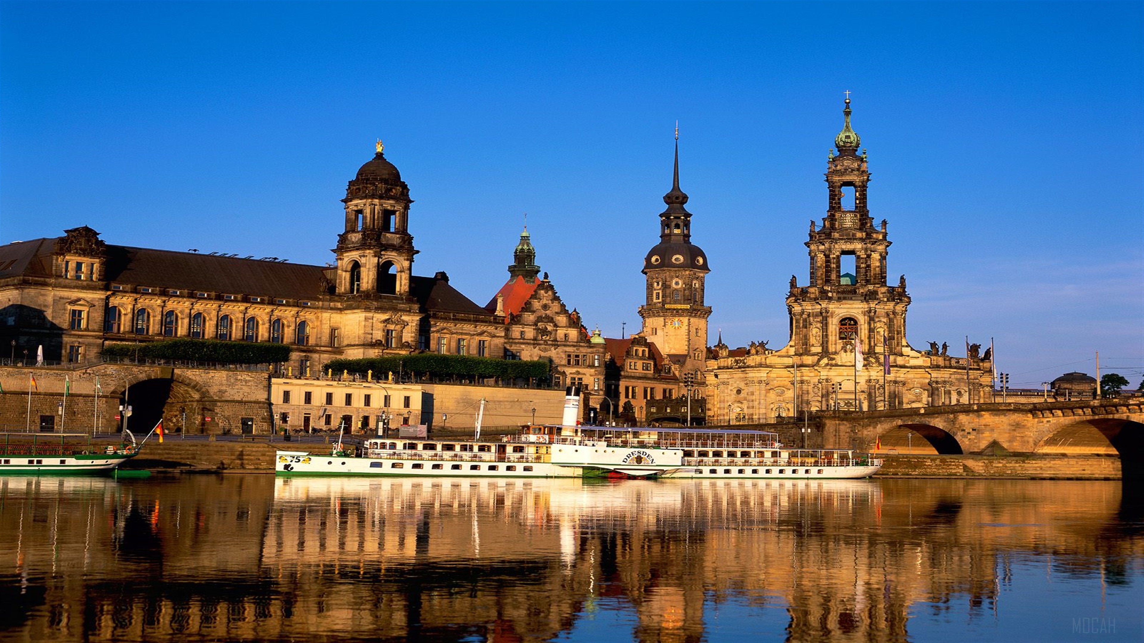 Elbe River Dresden Germany 4K HD Wallpaper