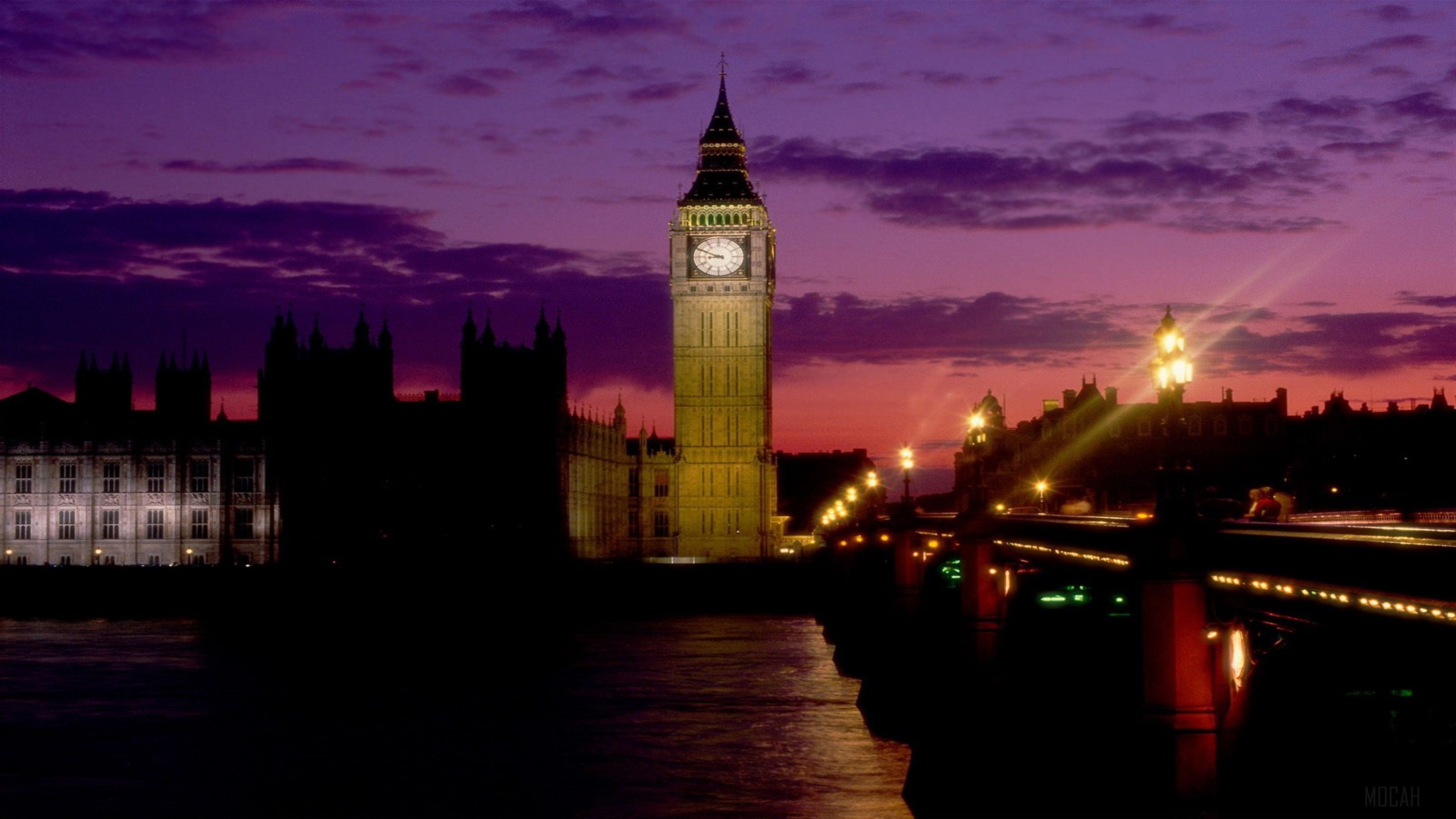 Big Ben and Houses of Parliament at Dusk, London 4K HD Wallpaper