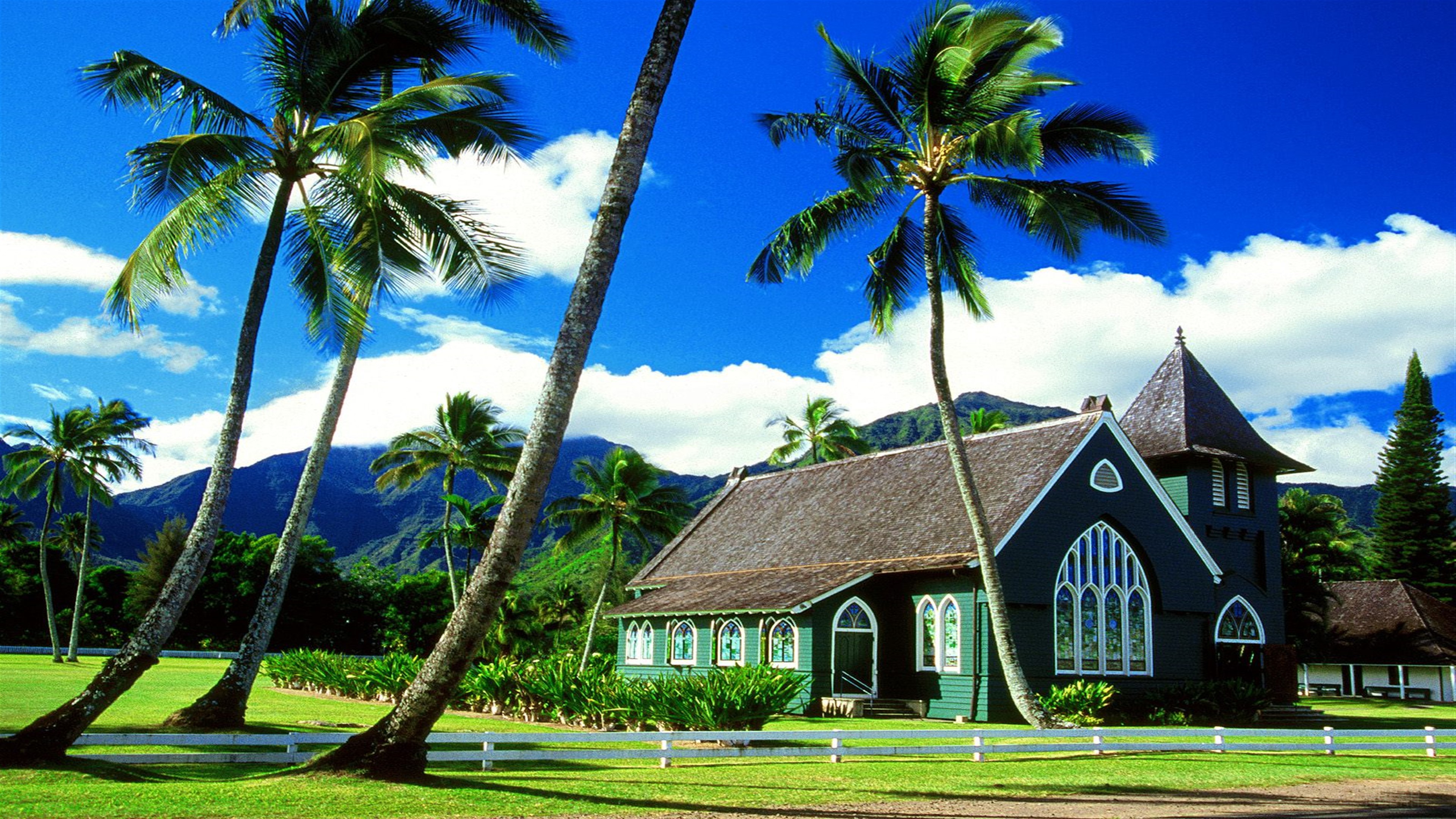 Waioli Huiia Church Hawaii HD Wallpaper