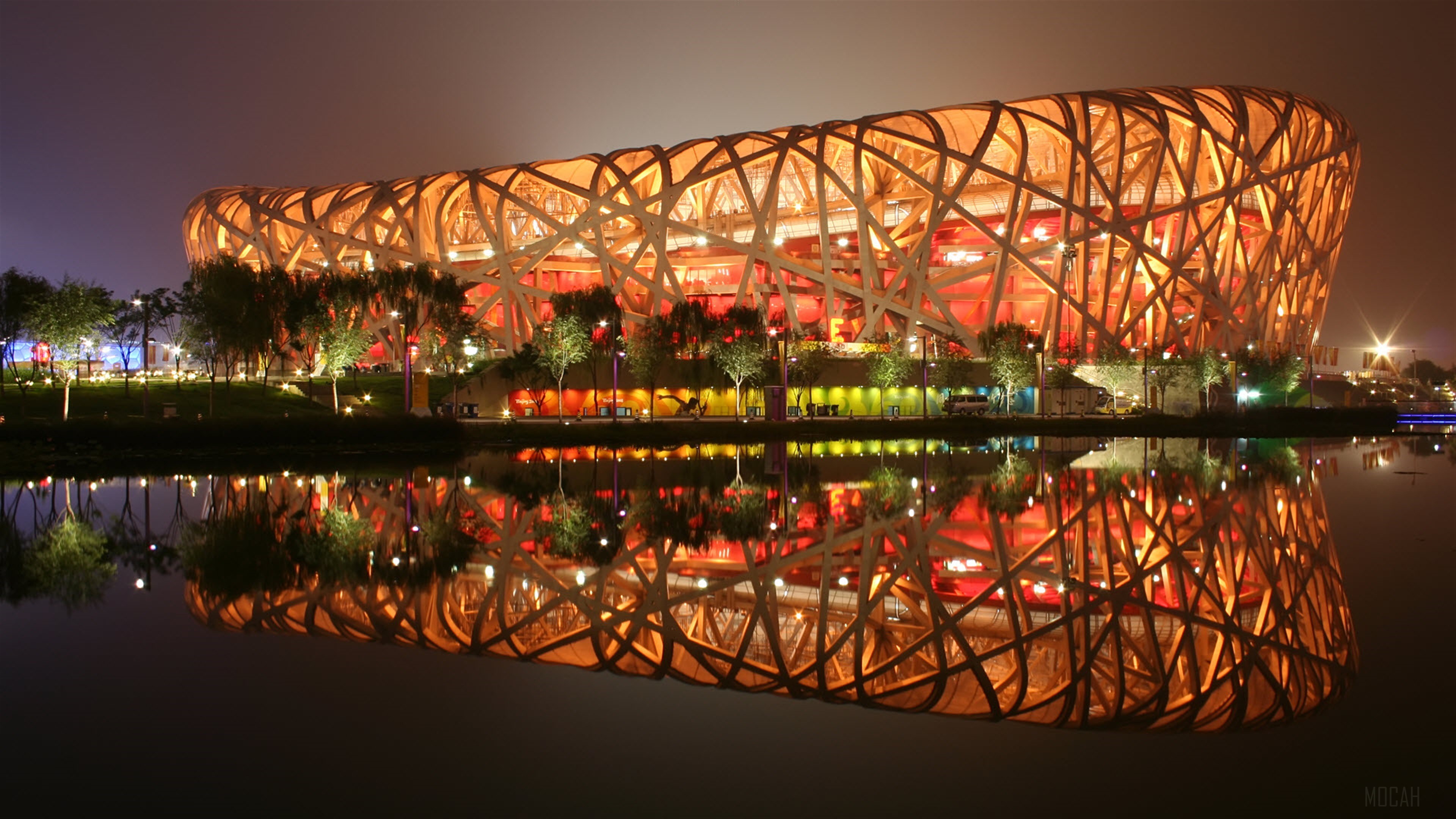 Birds Nest Stadium Beijing China HD Wallpaper