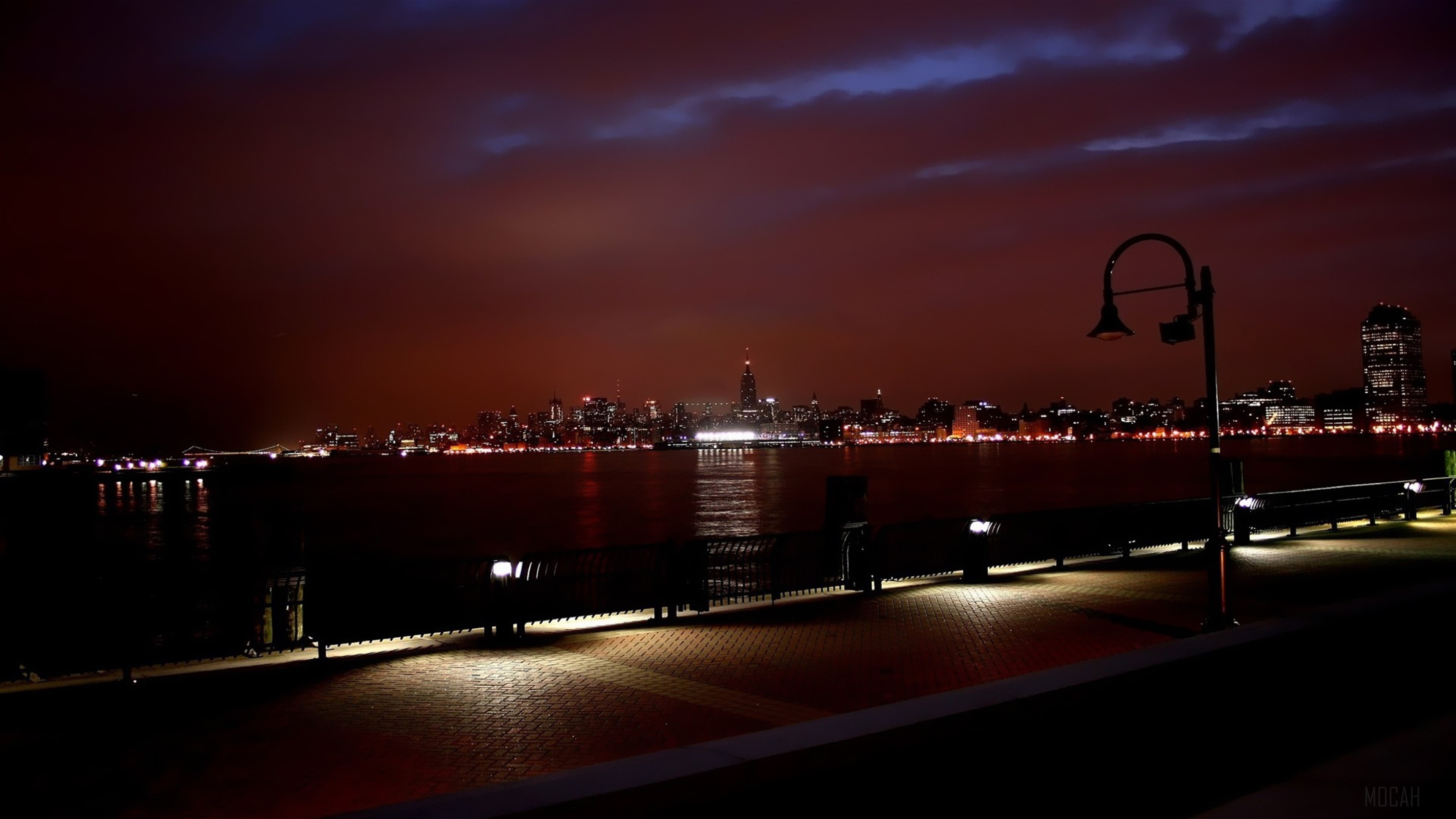 New York Skyline at Night HD Wallpaper