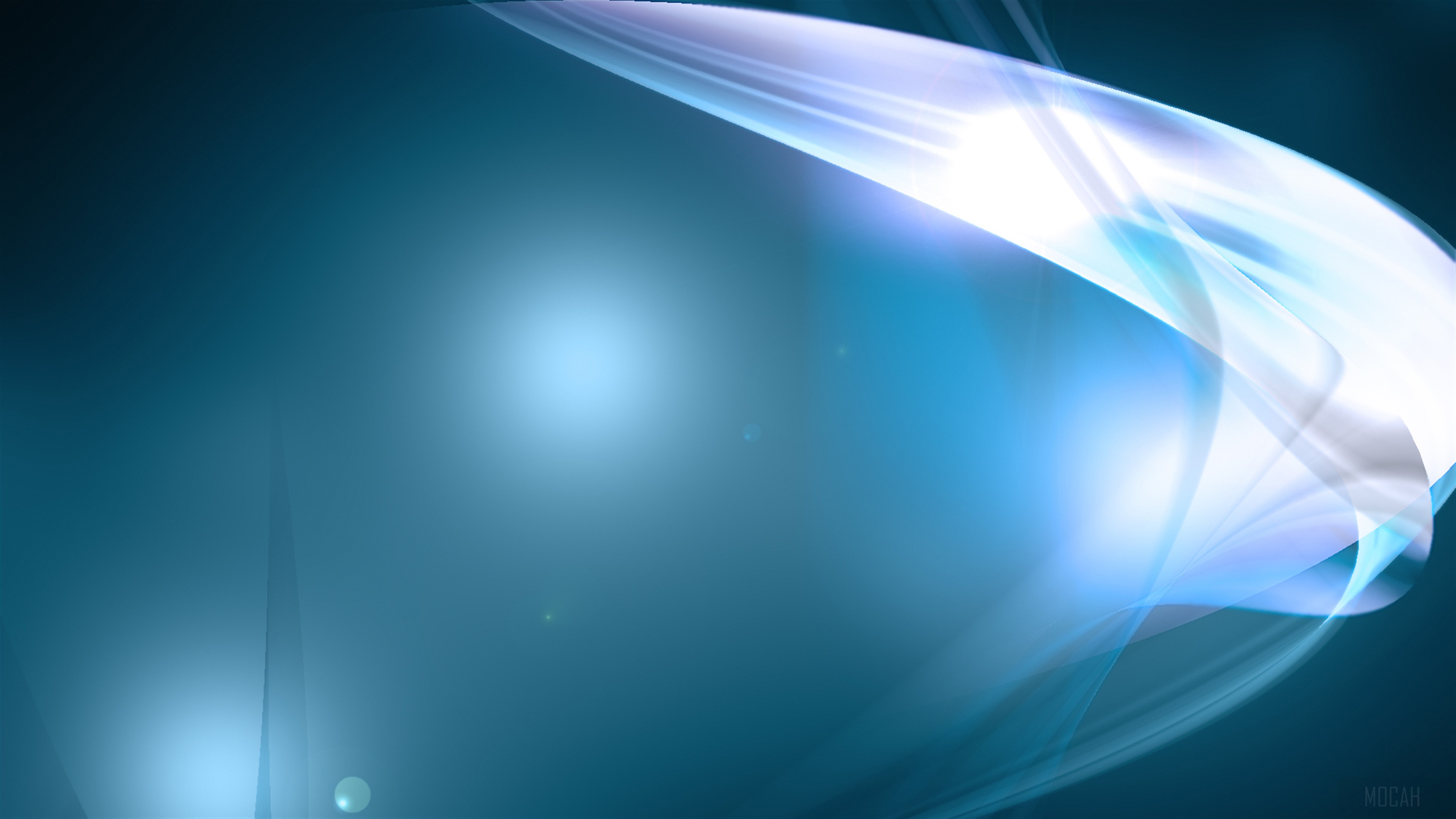 Abstract Blue Light Streaks 4K HD Wallpaper