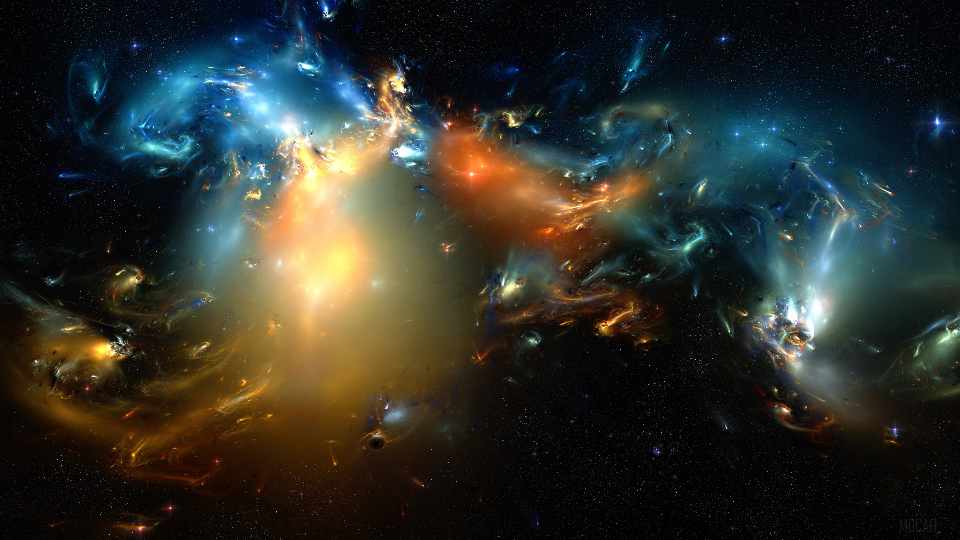 Abstract Nebula in Outer Space 4K HD Wallpaper