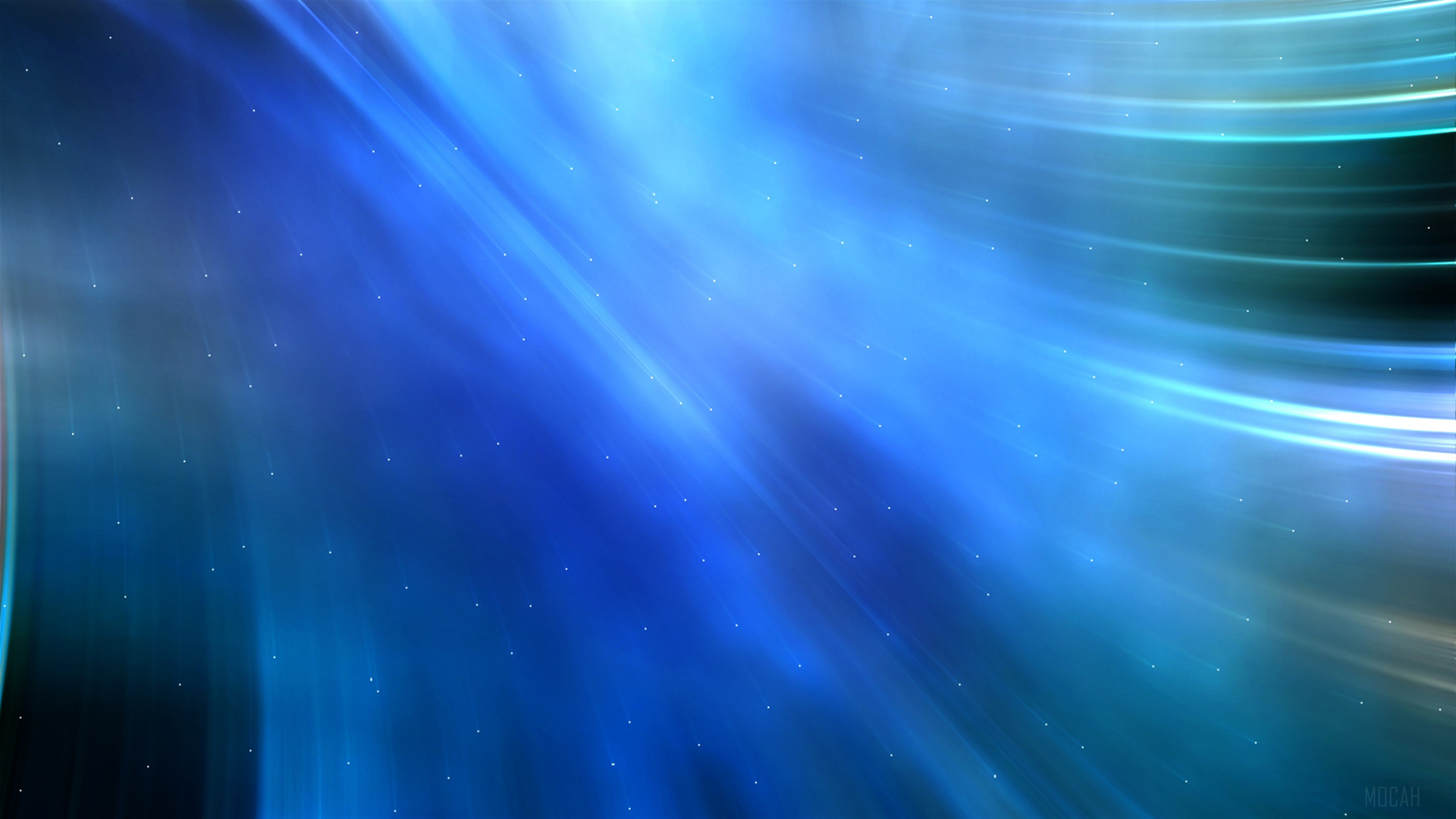 Abstract Blue Light Streaks 4K HD Wallpaper