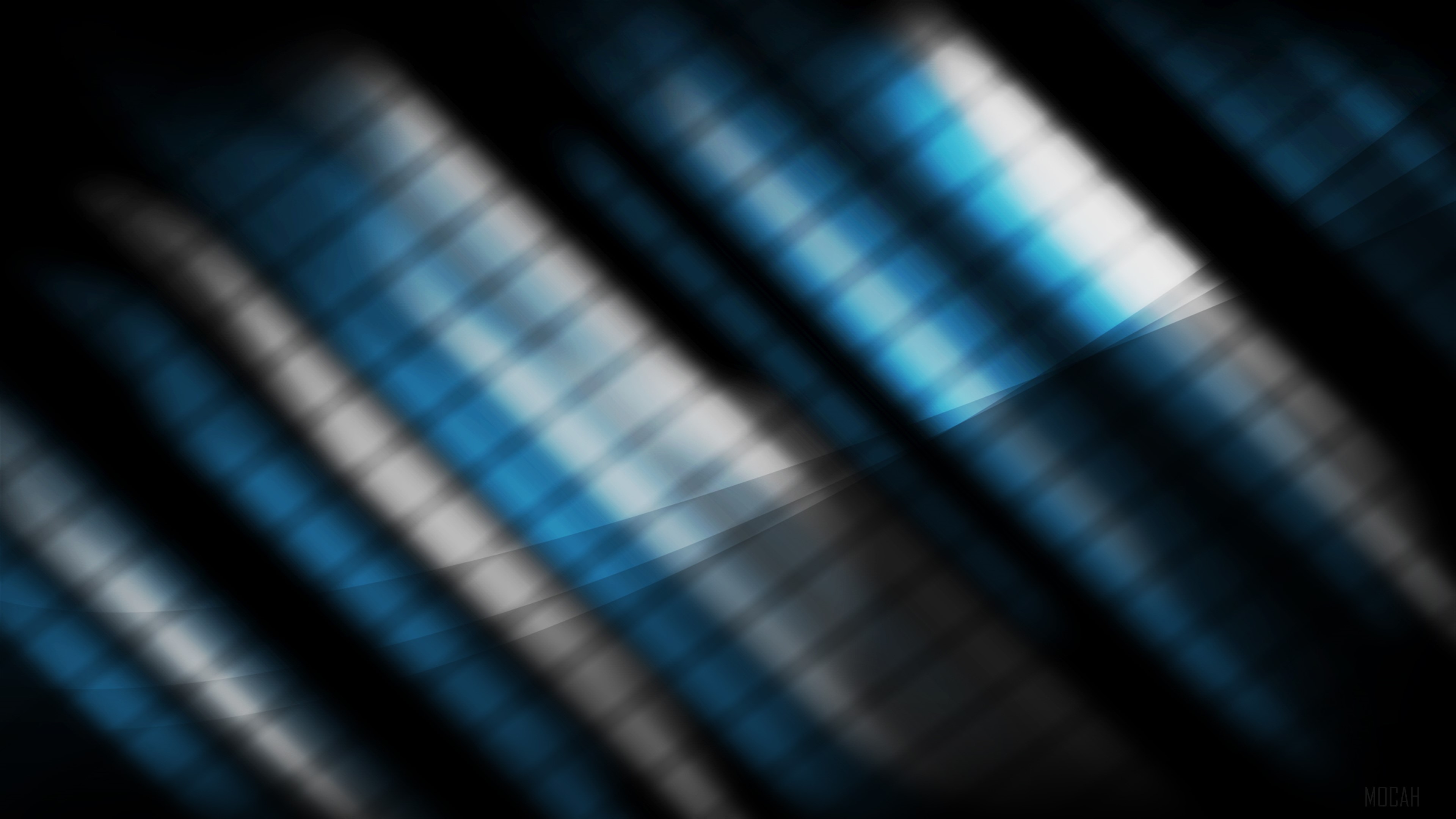 Abstract Blue and White Diagonal Lines 4K HD Wallpaper