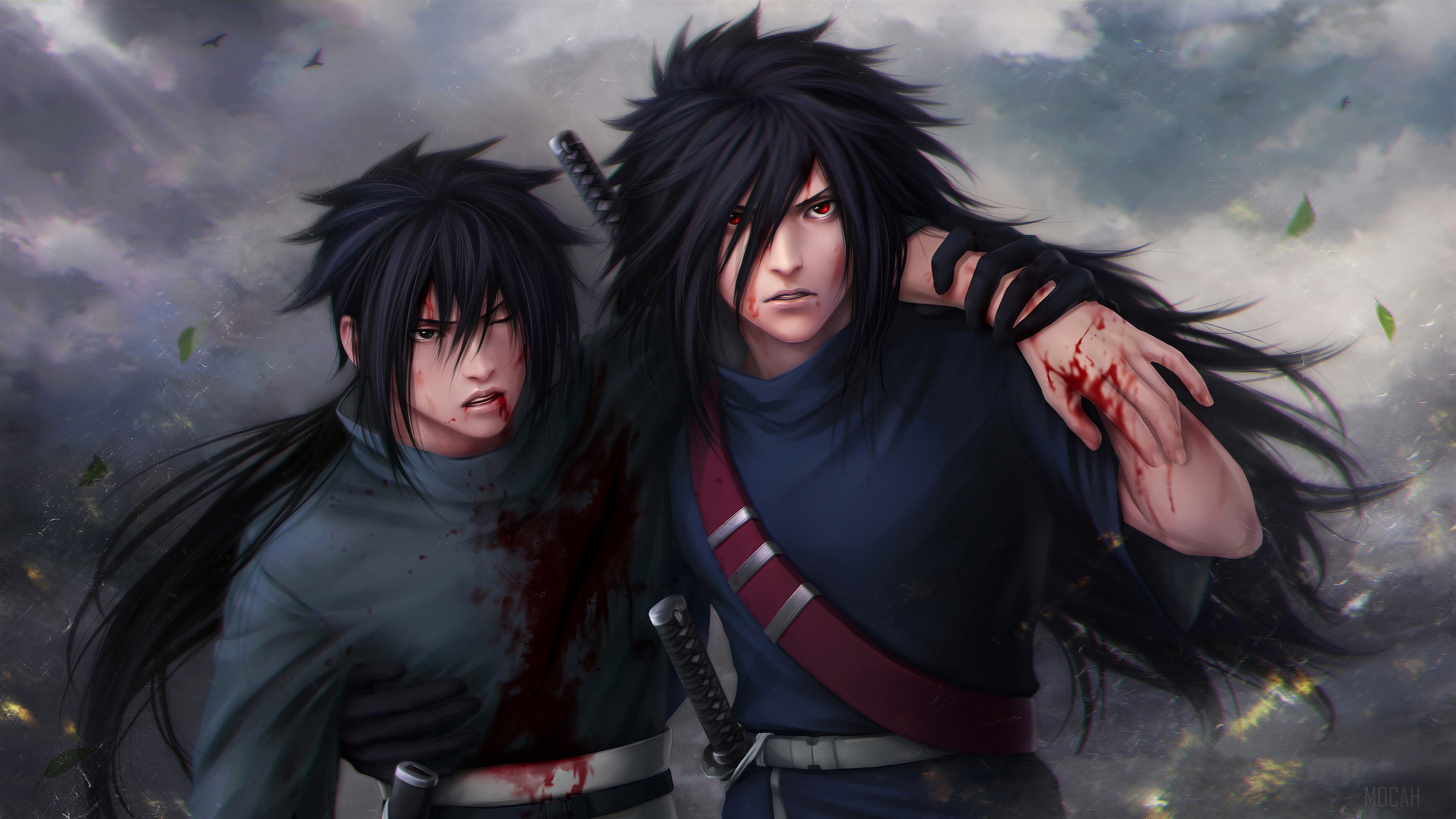 Madara and Izuna Uchiha from Naruto 4K HD Wallpaper