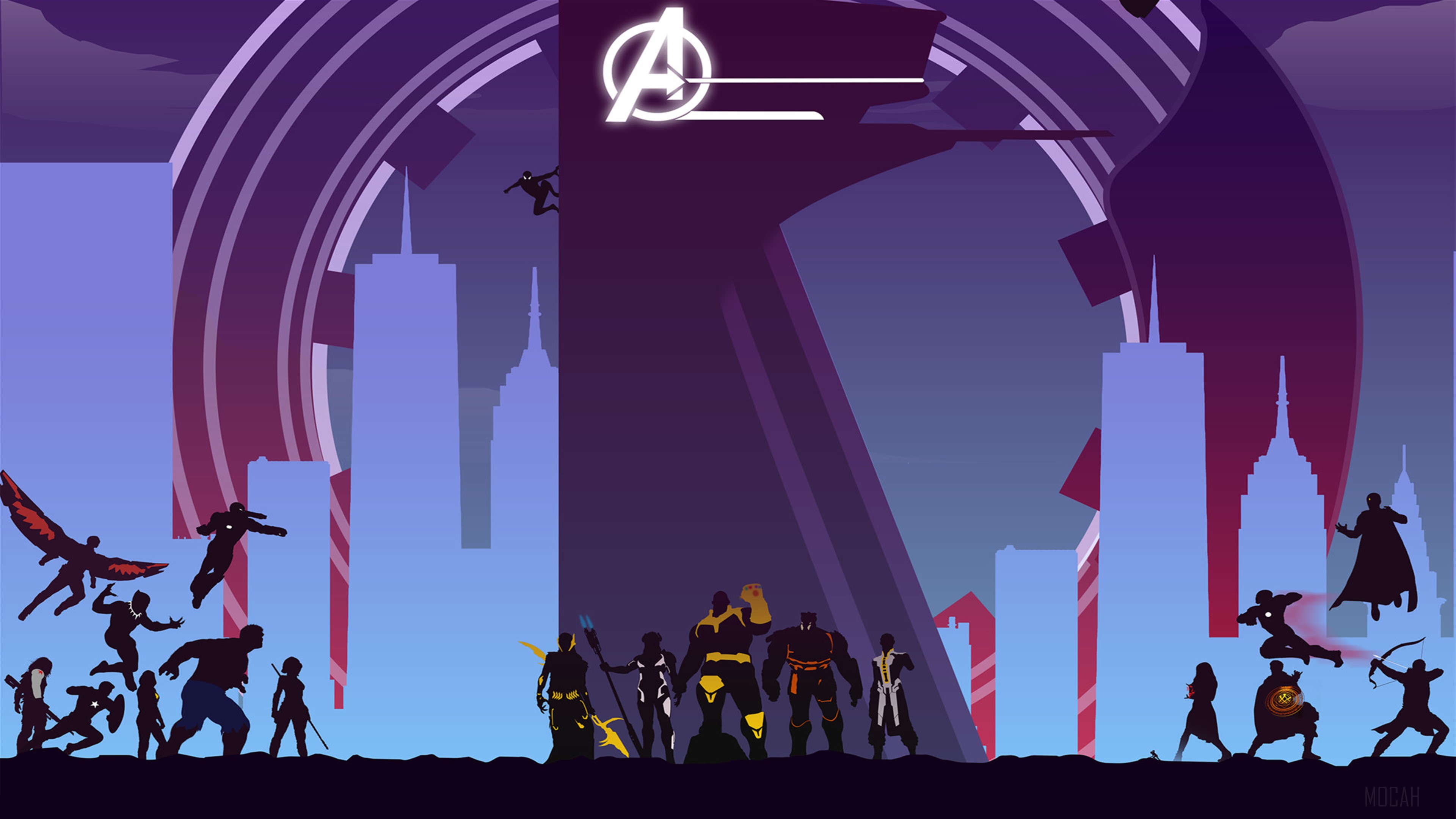 Avengers Infinity War Minimalist Artwork 4K HD Wallpaper